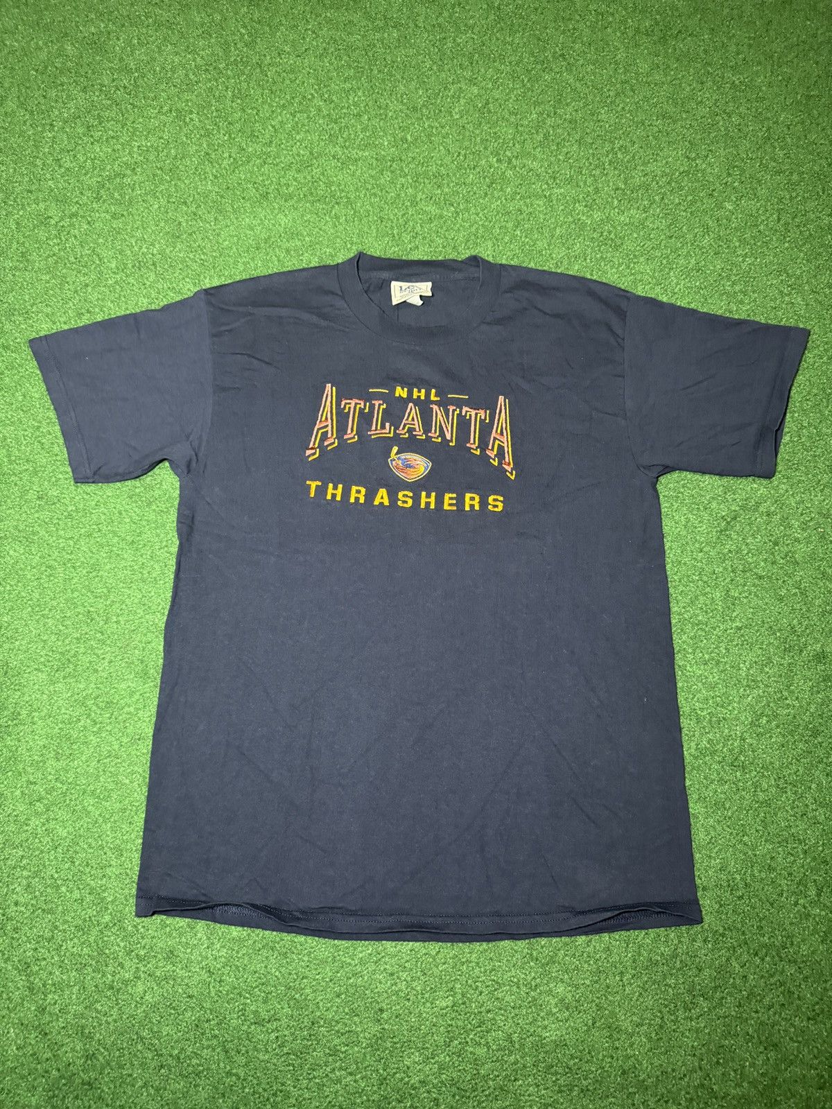 Vintage 90s Atlanta Thrashers RARE NHL Large Hockey T Shirt