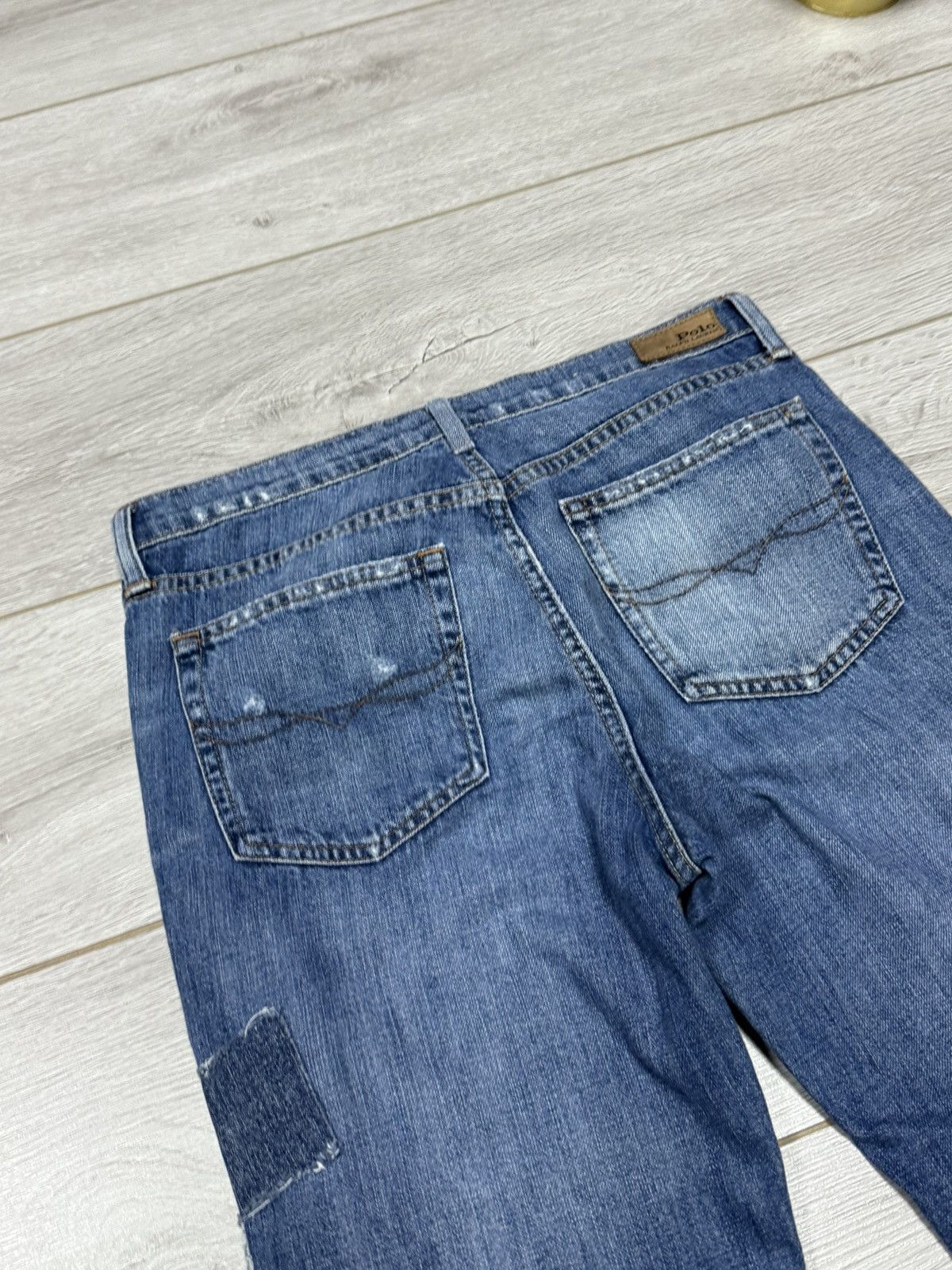 Polo Ralph Lauren POLO Ralph Lauren patchwork pieces jeans sewn pants vintage Size US 29 - 8 Thumbnail