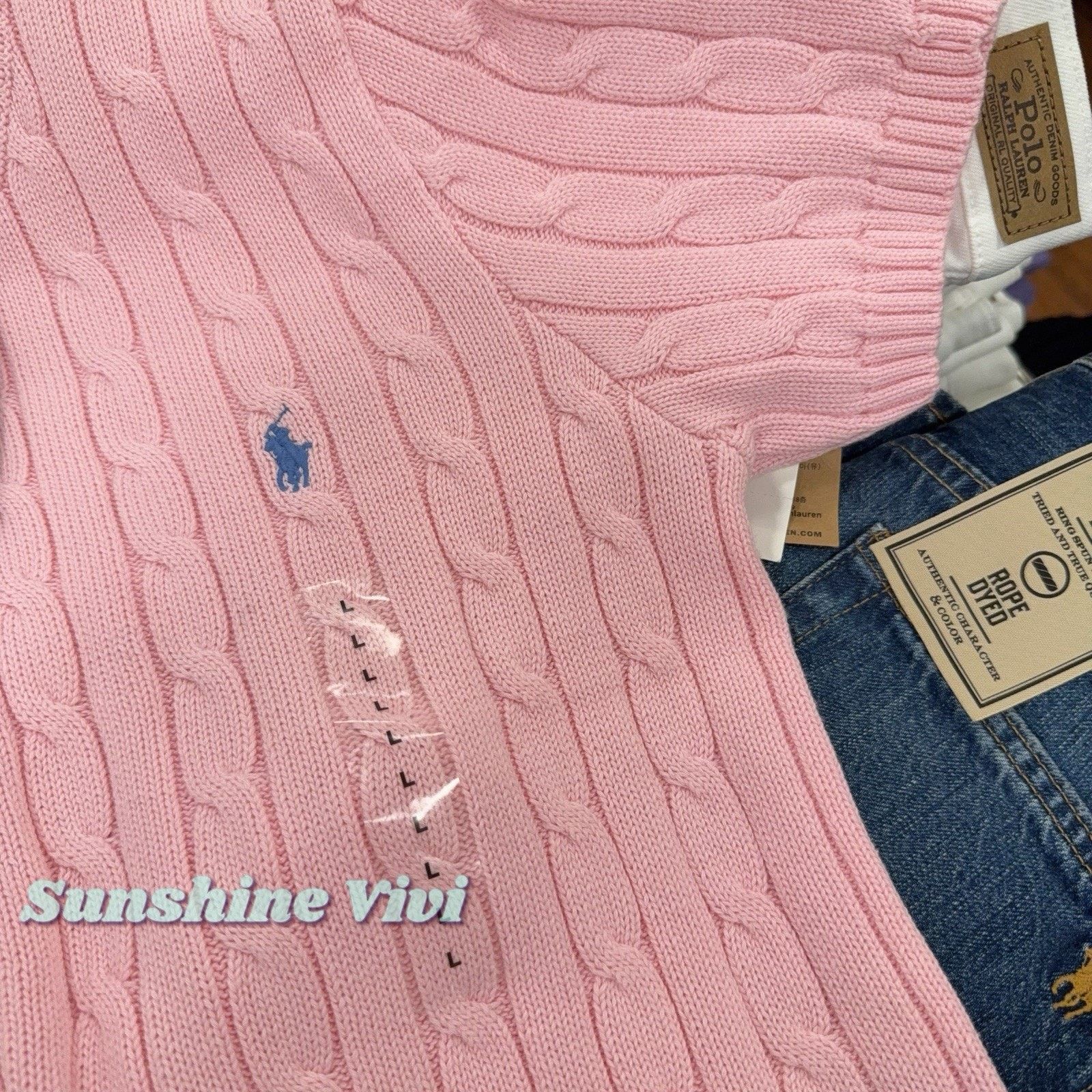 Polo Ralph Lauren NWT Polo Ralph Lauren Woman Cotton Short-Sleeve Sweater Size L / US 10 / IT 46 - 5 Thumbnail