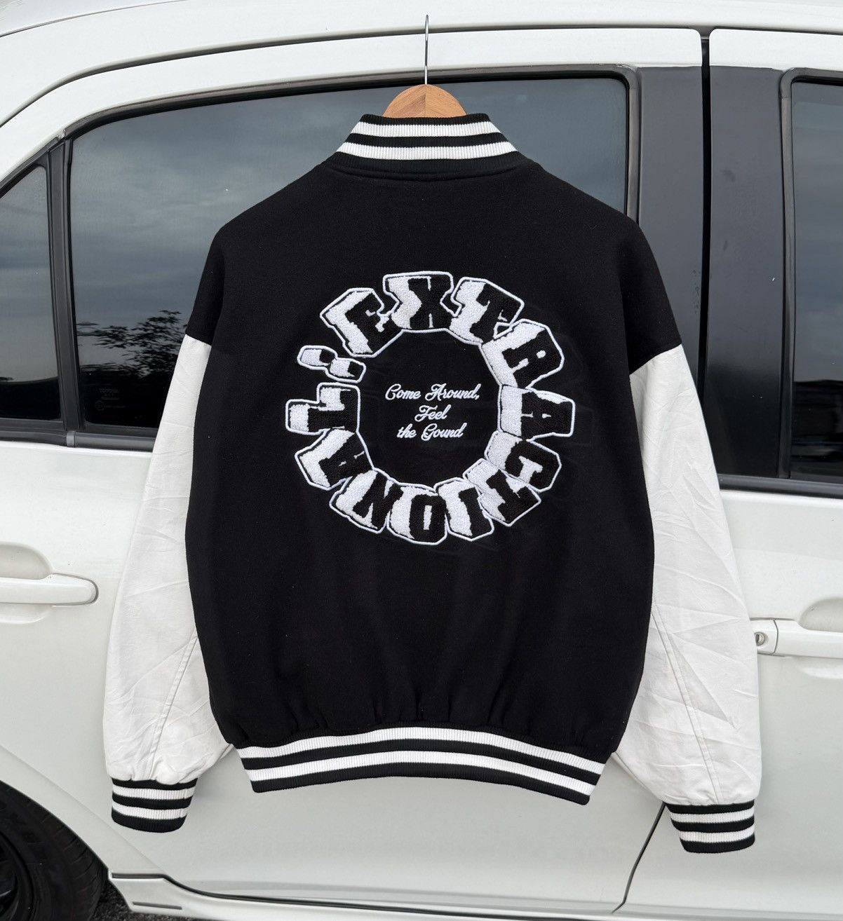 In The Attic A.T.C In The Attic Homme Melton Stadium Varsity Jacket Size US M / EU 48-50 / 2 - 2 Thumbnail