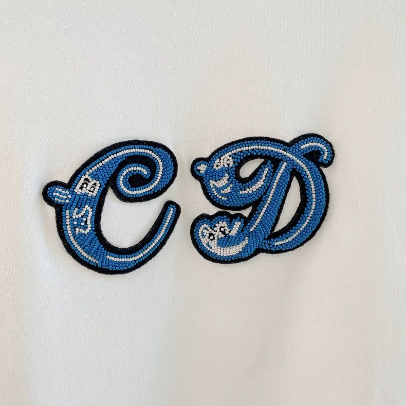 Dior Dior Co-branded beaded short-sleeved T-shirt 2504-Nextarrow Size XS / US 0-2 / IT 36-38 - 4 Thumbnail