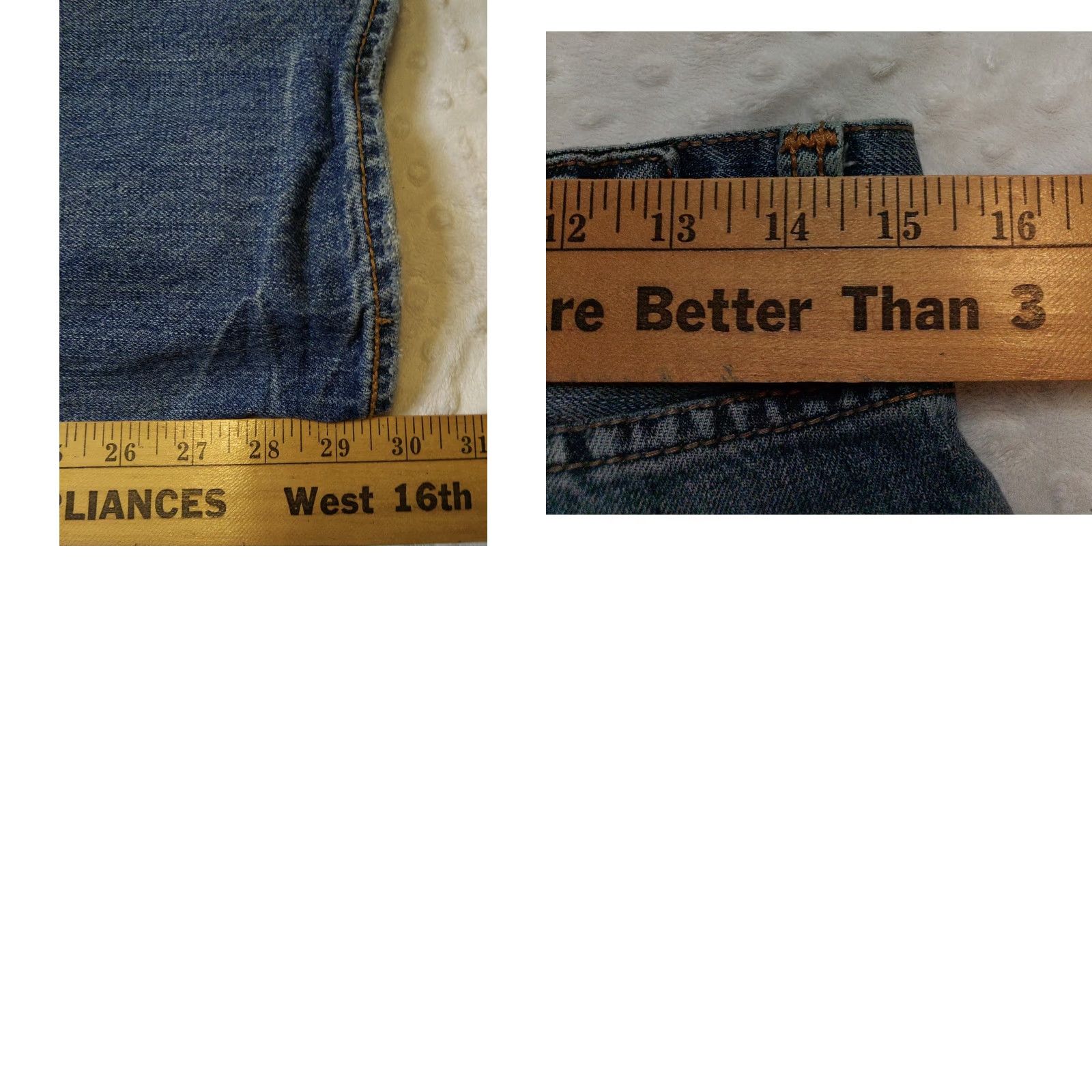 Aeropostale VINTAGE Aeropostale Essex Straight Leg Jeans 29 x 30 Denim Blue 90s Distressed Button Fly Mens Jeans Size US 29 - 8 Thumbnail