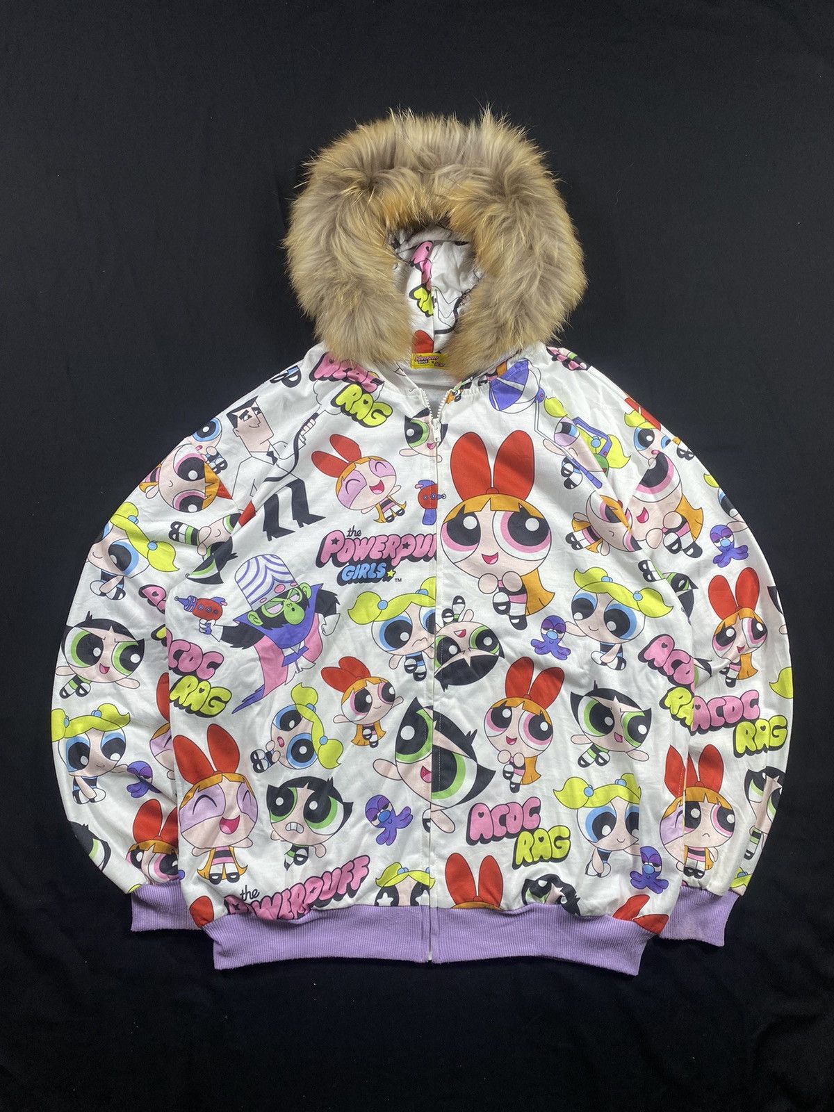 Cartoon Network Cartoon Powerpuff Girls X Acocrag full print zip fur hoodie Size US XL / EU 56 / 4 - 1 Thumbnail