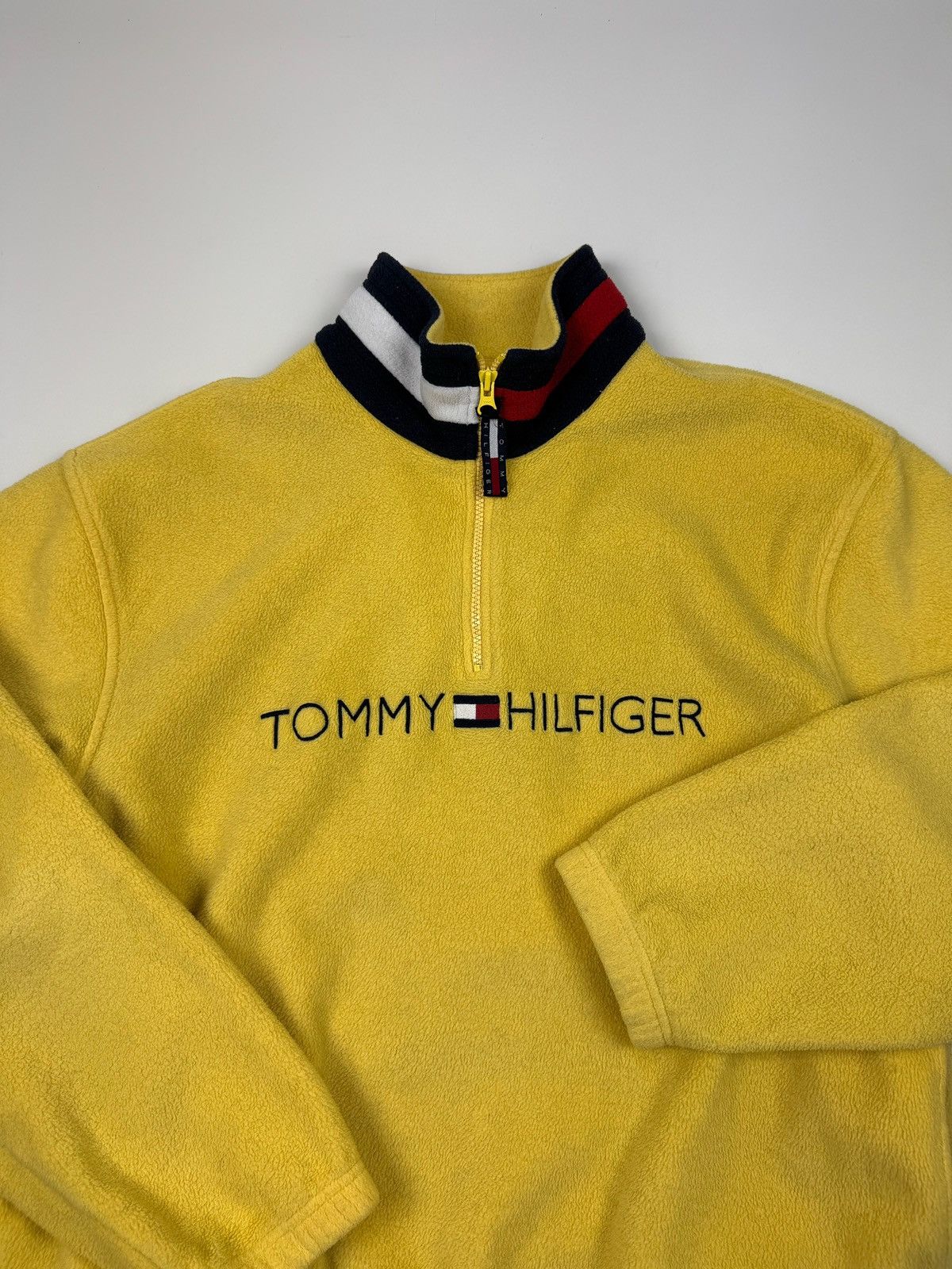 Tommy Hilfiger × Vintage Y2K Vintage Tommy Hilfiger 1/3 Zip Fleece Size US L / EU 52-54 / 3 - 7 Thumbnail
