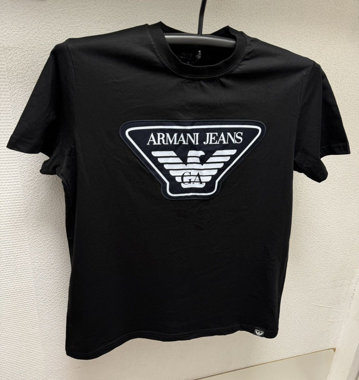 Armani Armani Jeans big logo t-shirt L sz Size US L / EU 52-54 / 3 - 1 Thumbnail