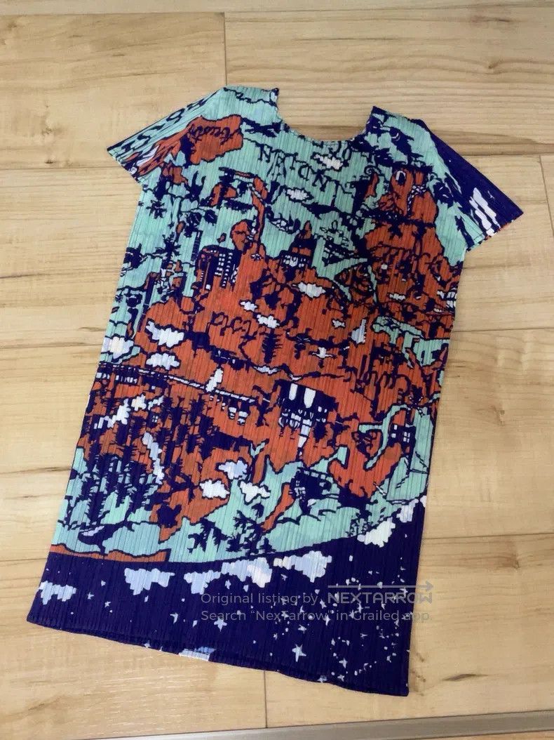 Issey Miyake Issey Miyake Map Pleated Top Size XL / US 12-14 / IT 48-50 - 2 Thumbnail