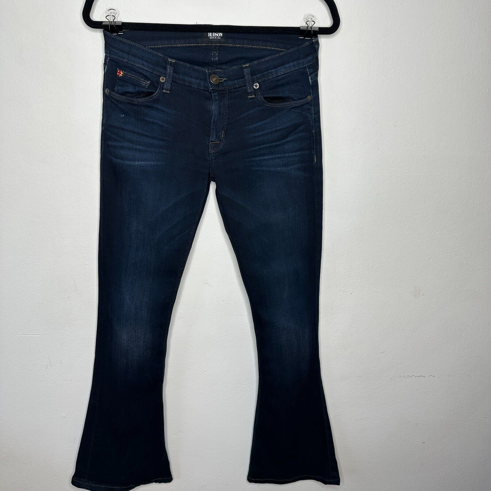 Hudson Hudson DarkAngel Flare Low-Rise 5 Pocket Denim Jean 26 Size 26" / US 2 / IT 38 - 1 Thumbnail