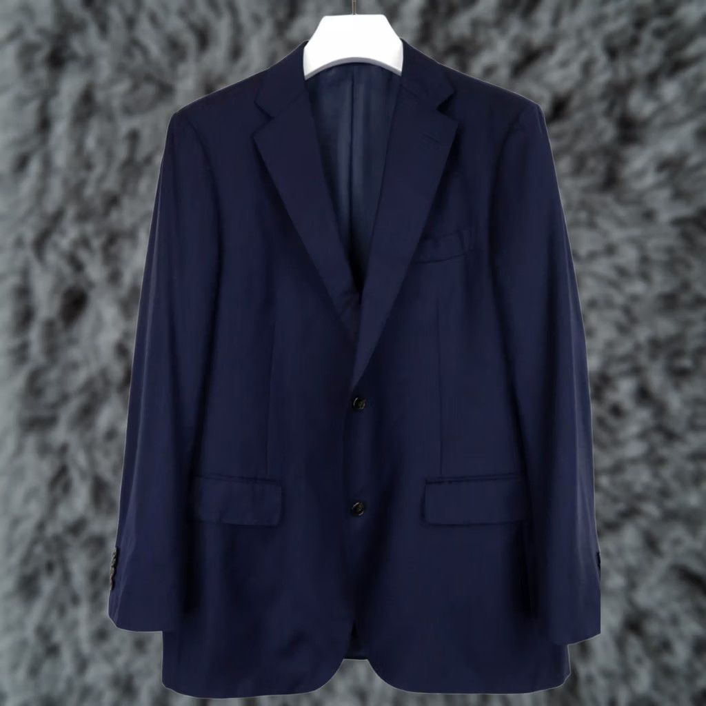 Suitsupply Suitsupply Blazer Men UK 44 Lined Blue Single Breasted Pure Wool Blazer Mens UK44 Blue Notch Lapel Jacket Size 44R - 1 Thumbnail