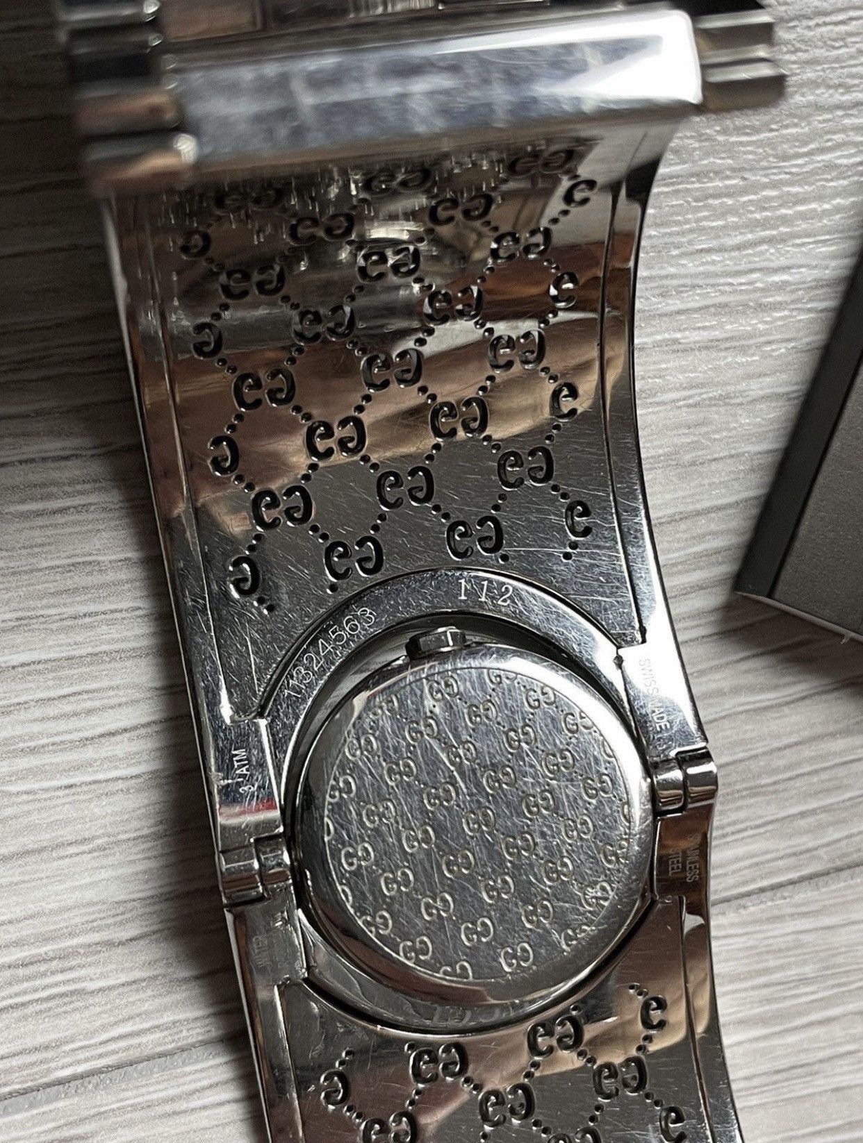 Gucci × Vintage Gucci Monogram Silver Watch Size ONE SIZE - 12 Thumbnail