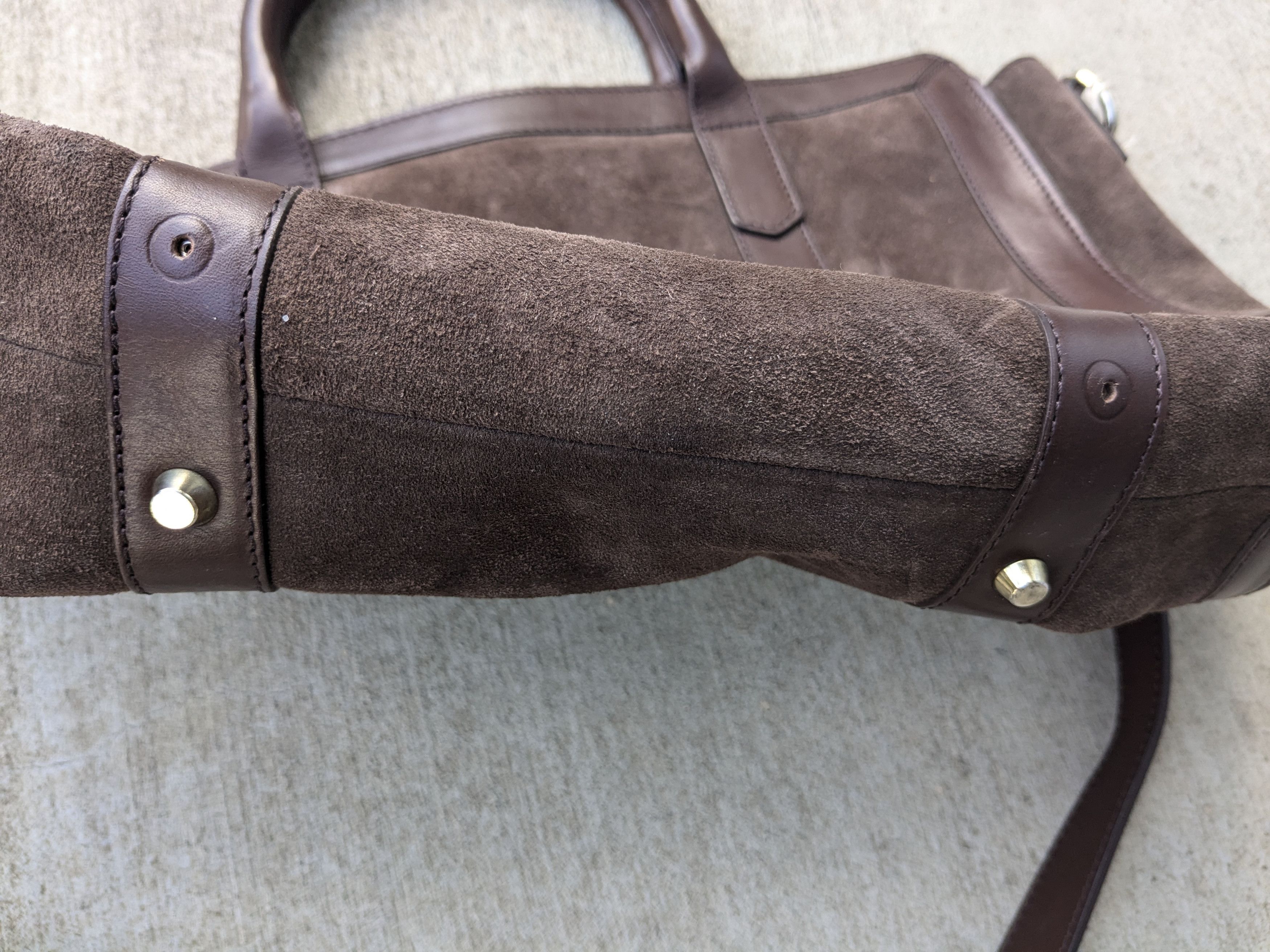A.P.C. A.P.C. Bag Brown Suede Leather Size ONE SIZE - 2 Thumbnail