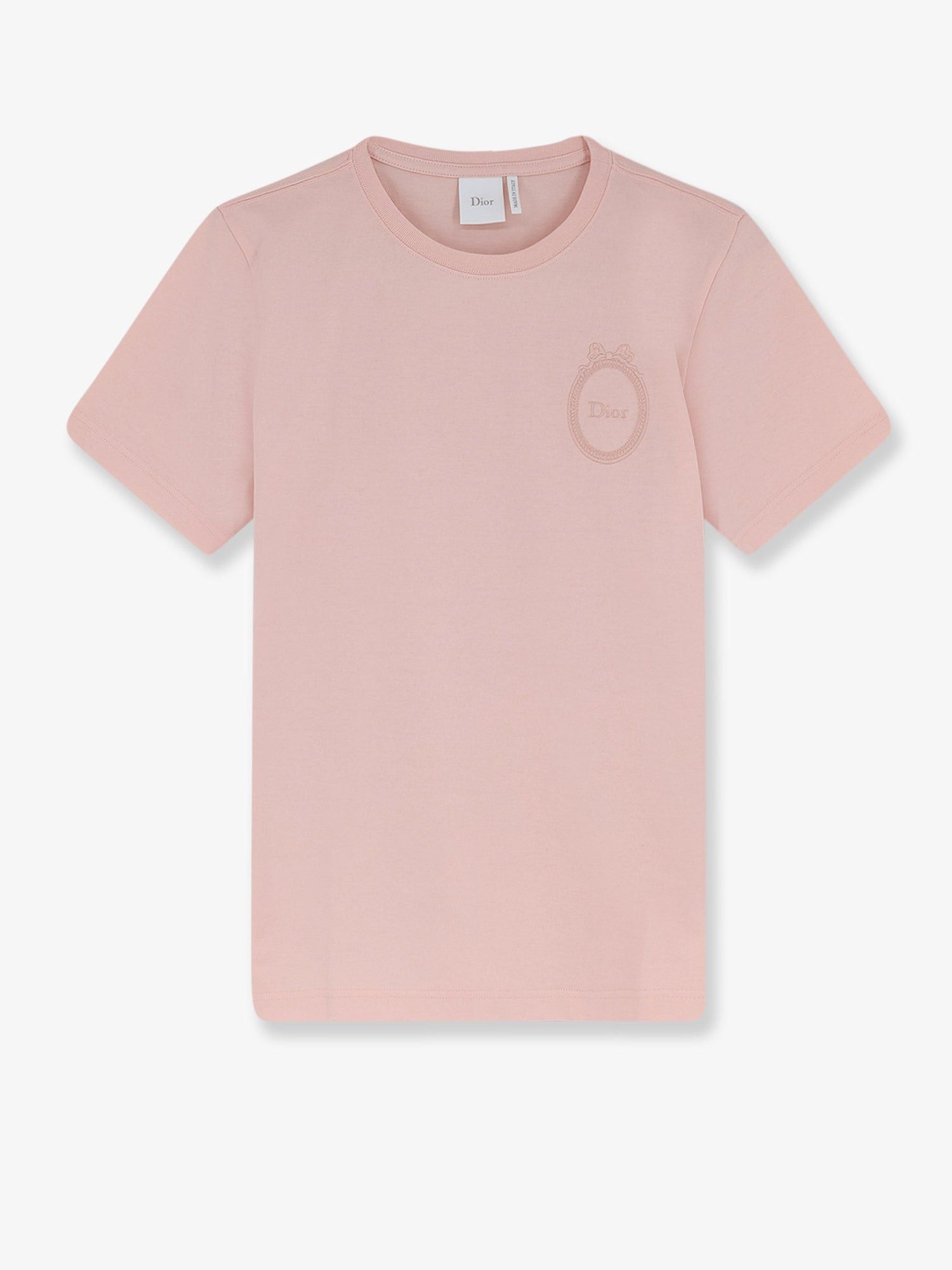 Dior Cotton T-Shirt With Dior Medallion Embroidery Size M / US 6-8 / IT 42-44 - 1 Thumbnail
