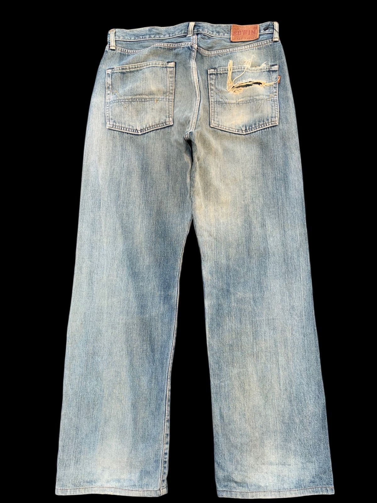 Kapital VINTAGE EDWIN 505 SELVEDGE FADED&RUSTY DISTRESSED DENIM Size US 28 / EU 44 - 2 Thumbnail