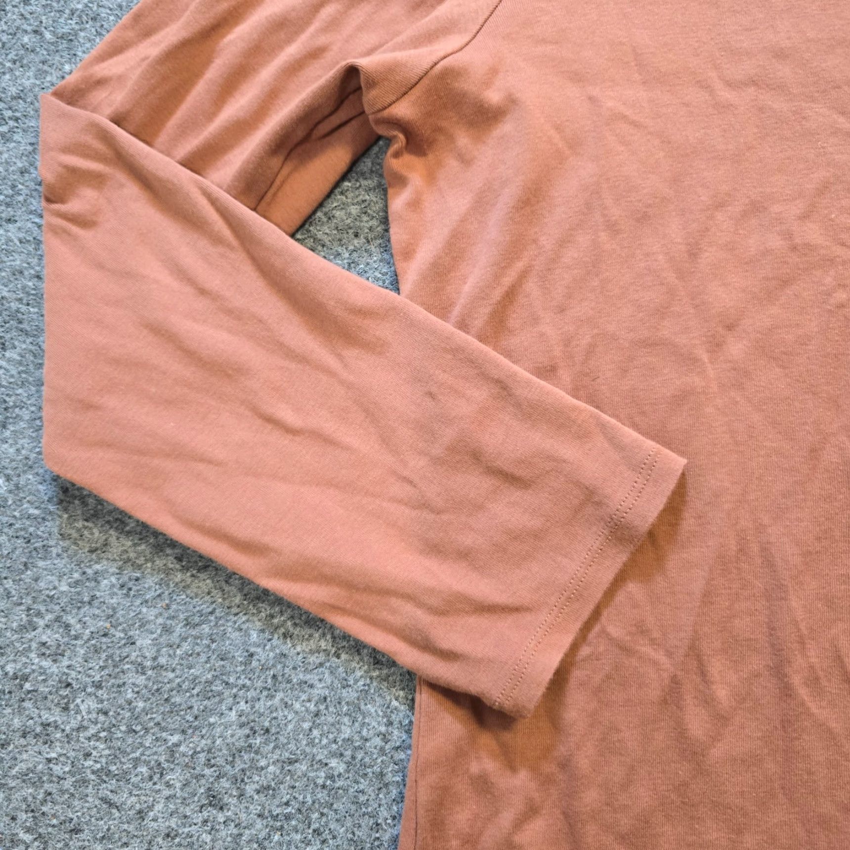 J. Jill J Jill Top Womens XL Henley Long Sleeve Pima Cotton Capsule Brown Orange Casual Shirt Womens XL Size XL / US 12-14 / IT 48-50 - 5 Thumbnail