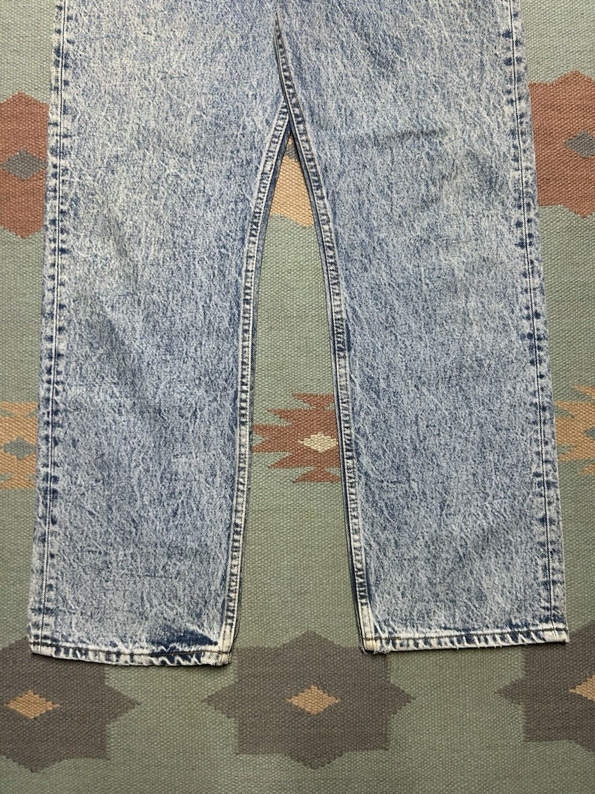 Vintage Vtg 80s Levis 501 jeans acid stone wash button fly USA 32x29 Size US 32 / EU 48 - 6 Thumbnail
