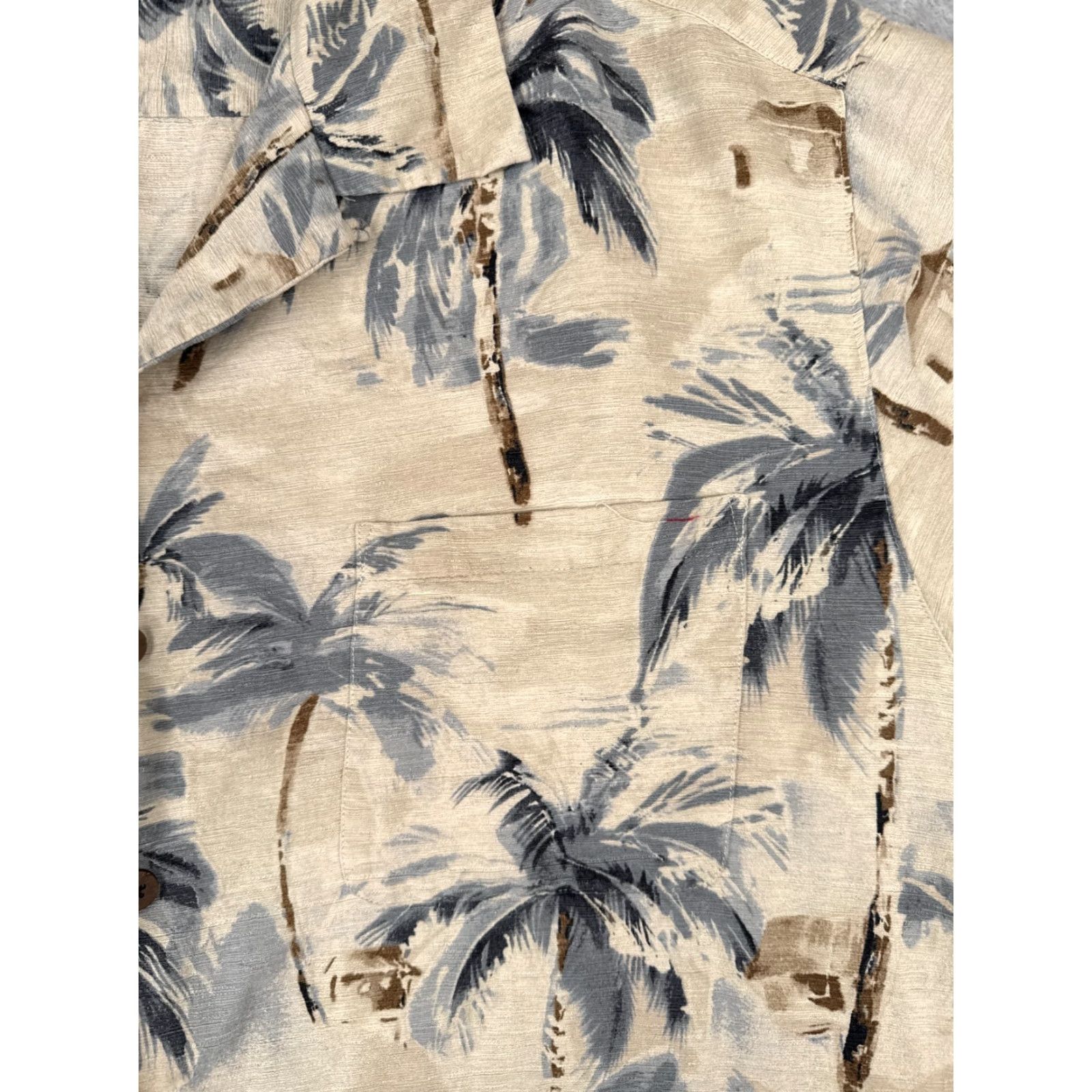 Vintage Caribbean Silk Shirt Mens 3XL Hawaiian Floral Red Beige Palm Pocket Button-Up Shirt Adult 3XL Mens Size US XXL / EU 58 / 5 - 6 Thumbnail