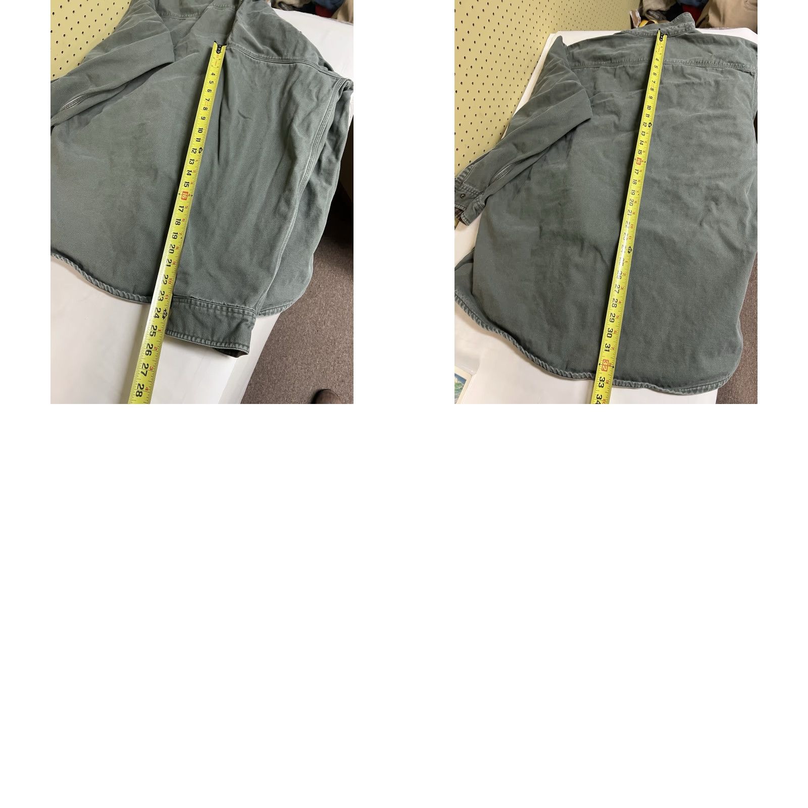 Carhartt VINTAGE Carhartt S96MOS Shacket Shirt Tall 2XL Green Flannel Lined S96 MOS XLT XL Overcoat Mens Size US XL / EU 56 / 4 - 8 Thumbnail