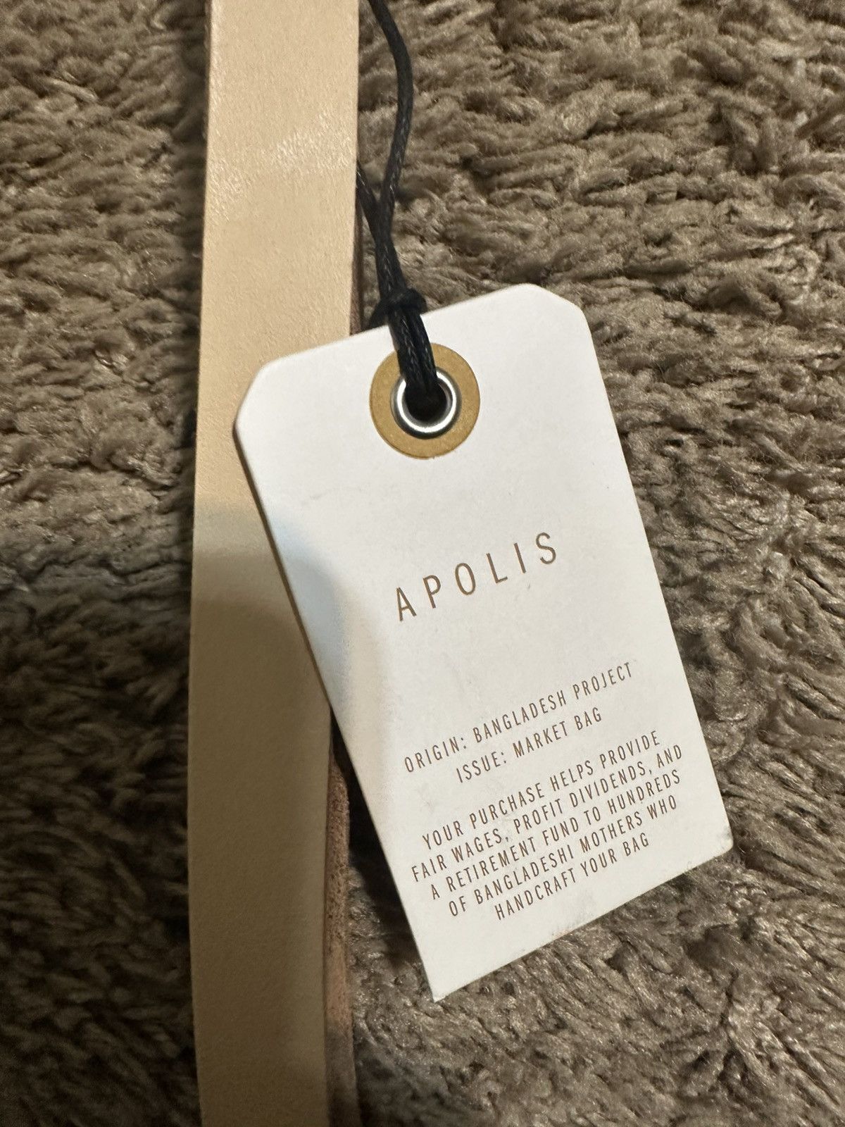 Apolis Apolis Wine Tote in Field Green tote bag Size ONE SIZE - 3 Thumbnail