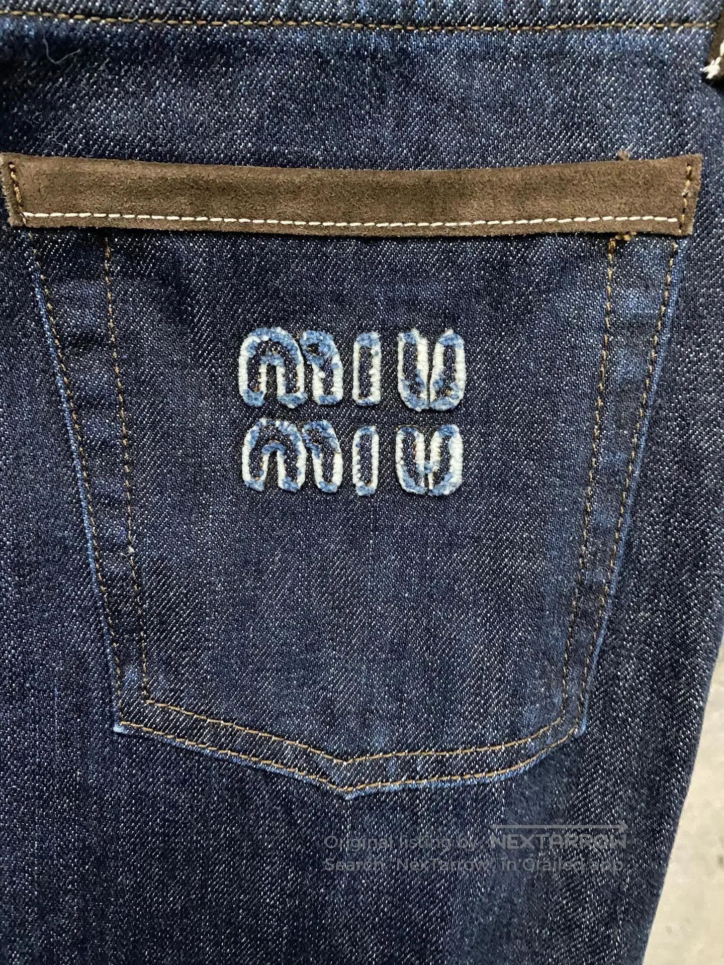 Miu Miu Miumiu Patchwork Leather Jeans. Size 26" / US 2 / IT 38 - 5 Thumbnail