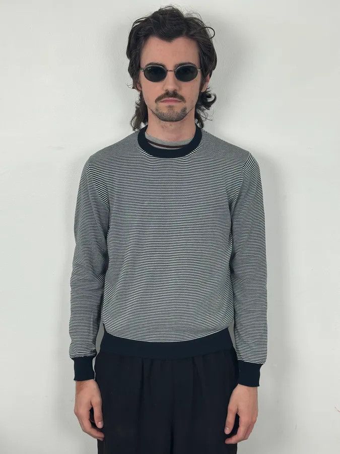 Prada SS2012 Prada Black Stipes Sweater Size US S / EU 44-46 / 1 - 2 Thumbnail