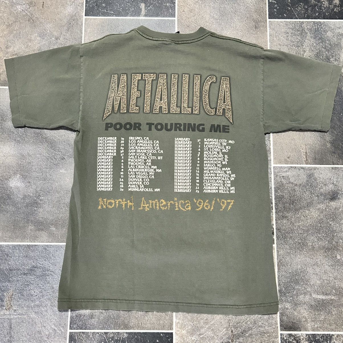 Vintage Vintage 90s Metallica '96 Tour Tee Size US L / EU 52-54 / 3 - 4 Thumbnail