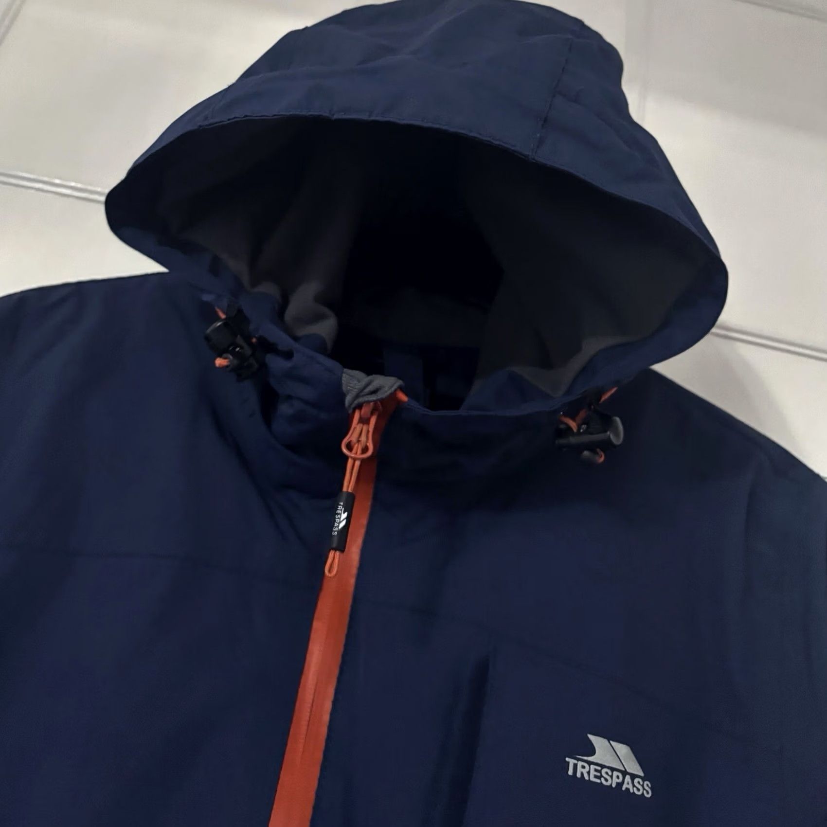 Vintage Trespass Hilman II Waterproof Jacket - XS Men Blue Hooded Zip Up - Vintage Size US XS / EU 42 / 0 - 4 Thumbnail
