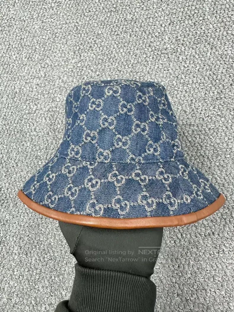 Gucci Gucci Size S Blue full-print logo fisherman's hat Size ONE SIZE - 2 Thumbnail
