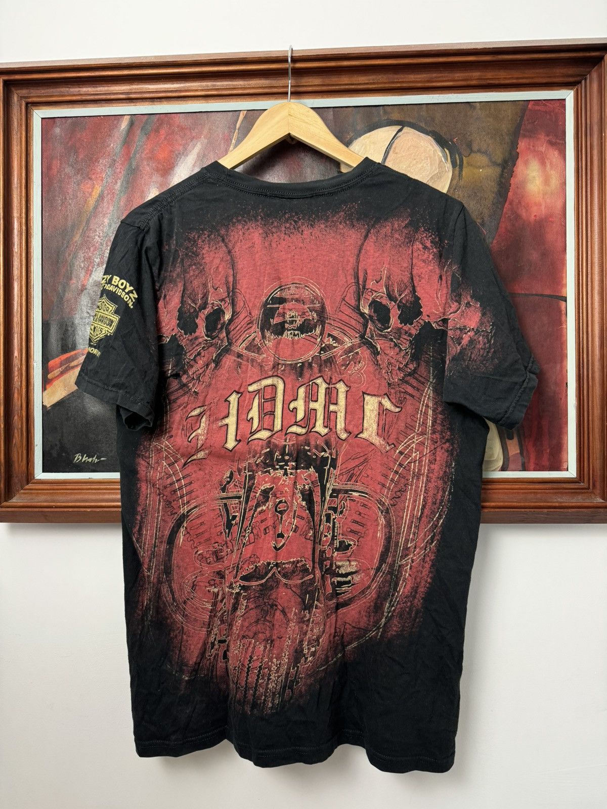 Harley Davidson Harley Davidson Vintage Tee Flame Fullprint Y2k License Hype Size US M / EU 48-50 / 2 - 2 Thumbnail