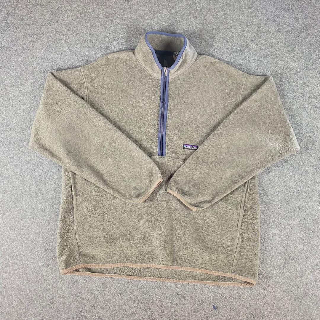 Patagonia Vintage 90s Patagonia Polartec Half Zipper Sweatshirt Size US XL / EU 56 / 4 - 1 Thumbnail