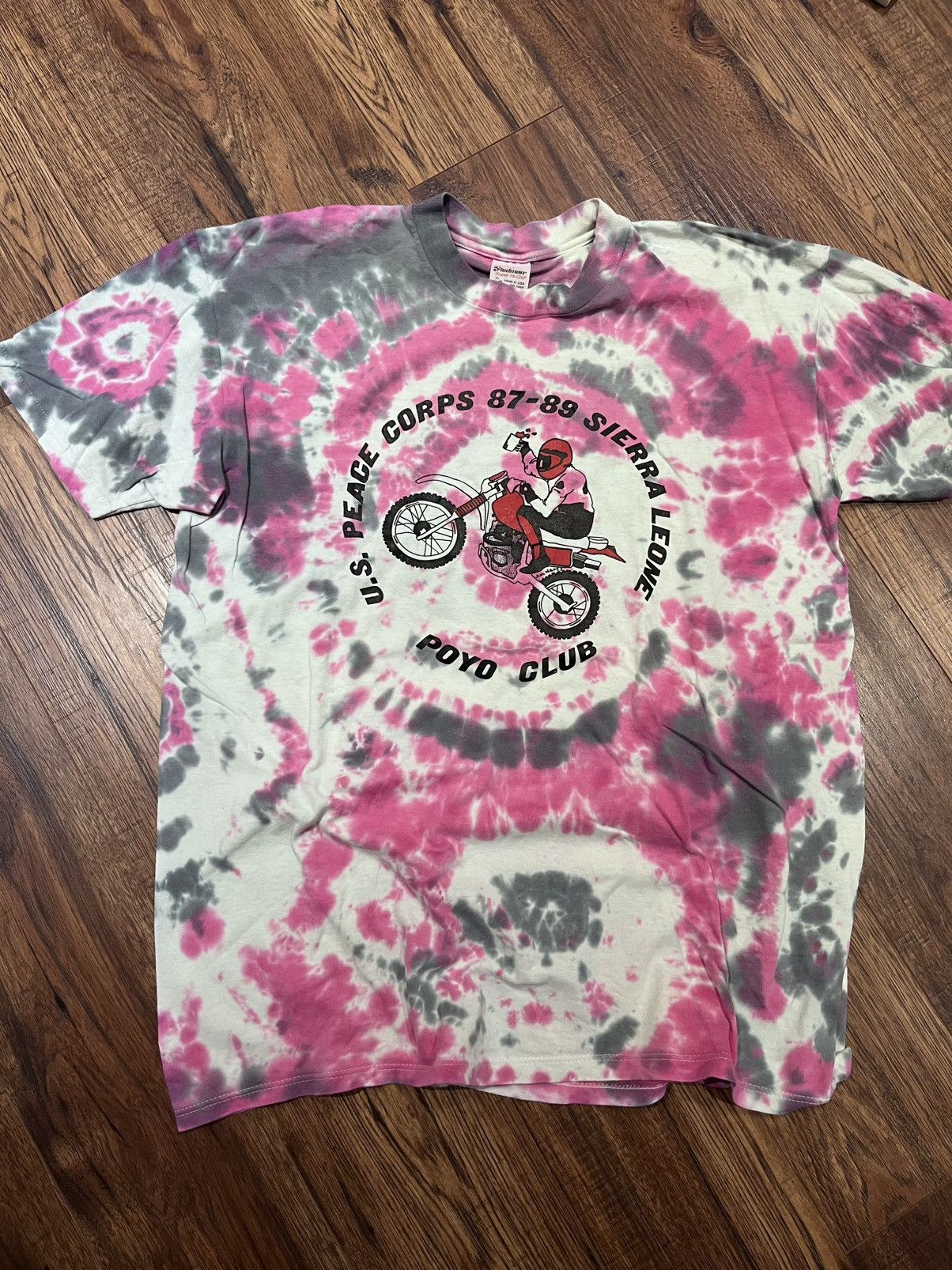 Vintage Vintage Dirtbike 1989 U.S Peace Corps Poyo Club 80’s Tee Size US XL / EU 56 / 4 - 1 Thumbnail