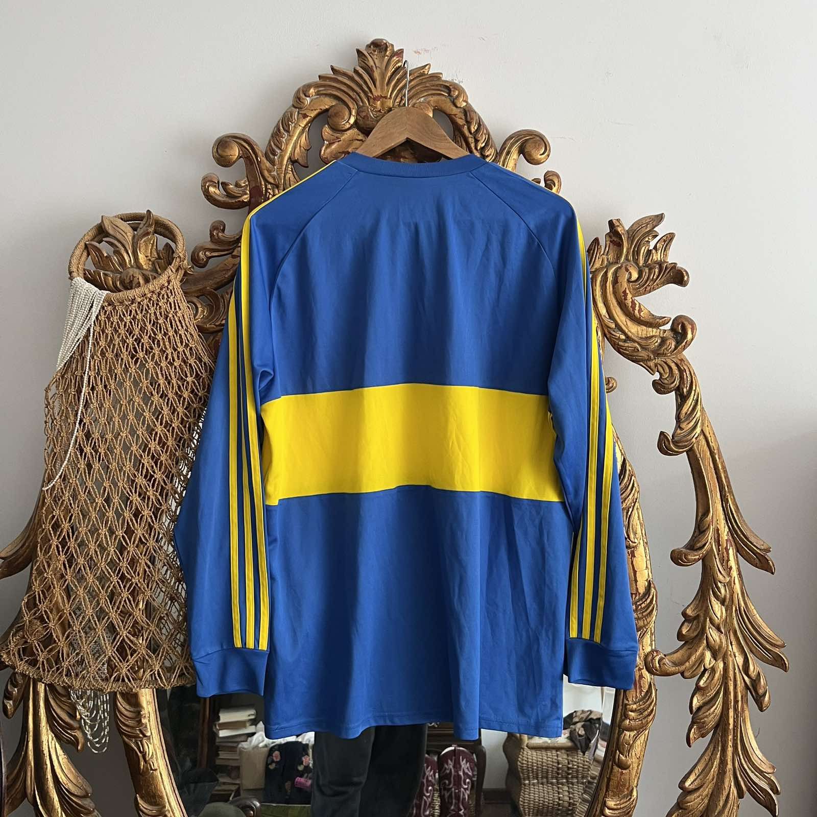 Adidas RETRO ADIDAS BOCA JUNIORS LONG SLEEVE JERSEY SZ XL Size US XL / EU 56 / 4 - 2 Thumbnail
