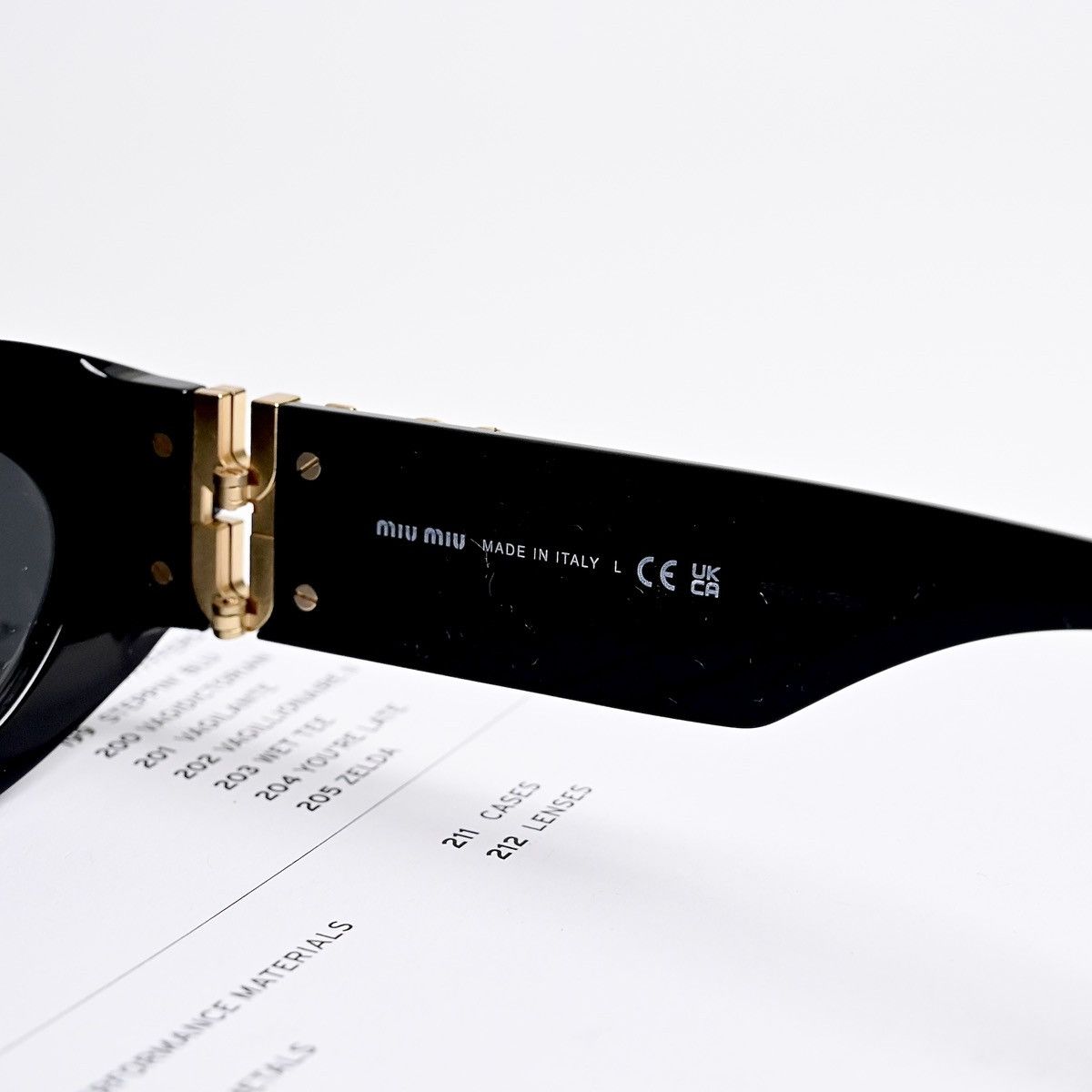 Miu Miu MIU MIU 0MU 11WS SUNGLASSES Size ONE SIZE - 5 Thumbnail