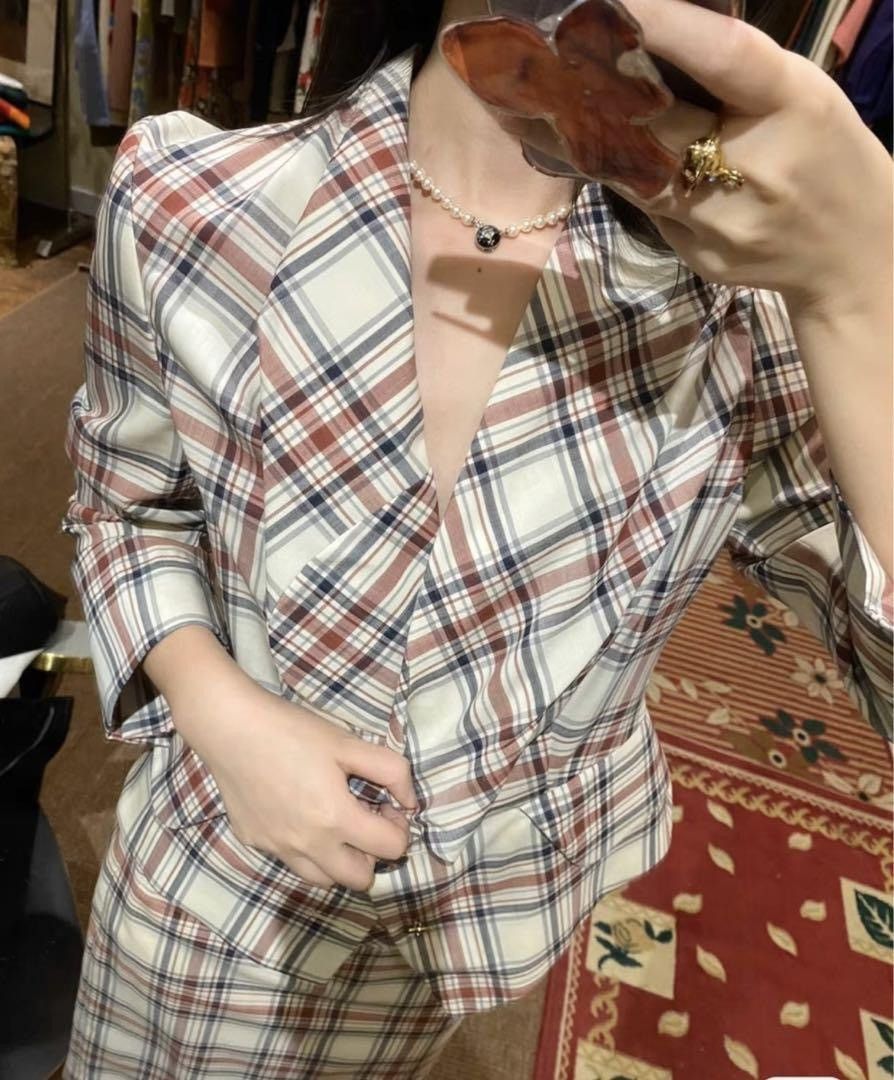 Vivienne Westwood Vivienne Westwood red label tartan wool blazer ♥️💙 Size XS / US 0-2 / IT 36-38 - 2 Thumbnail