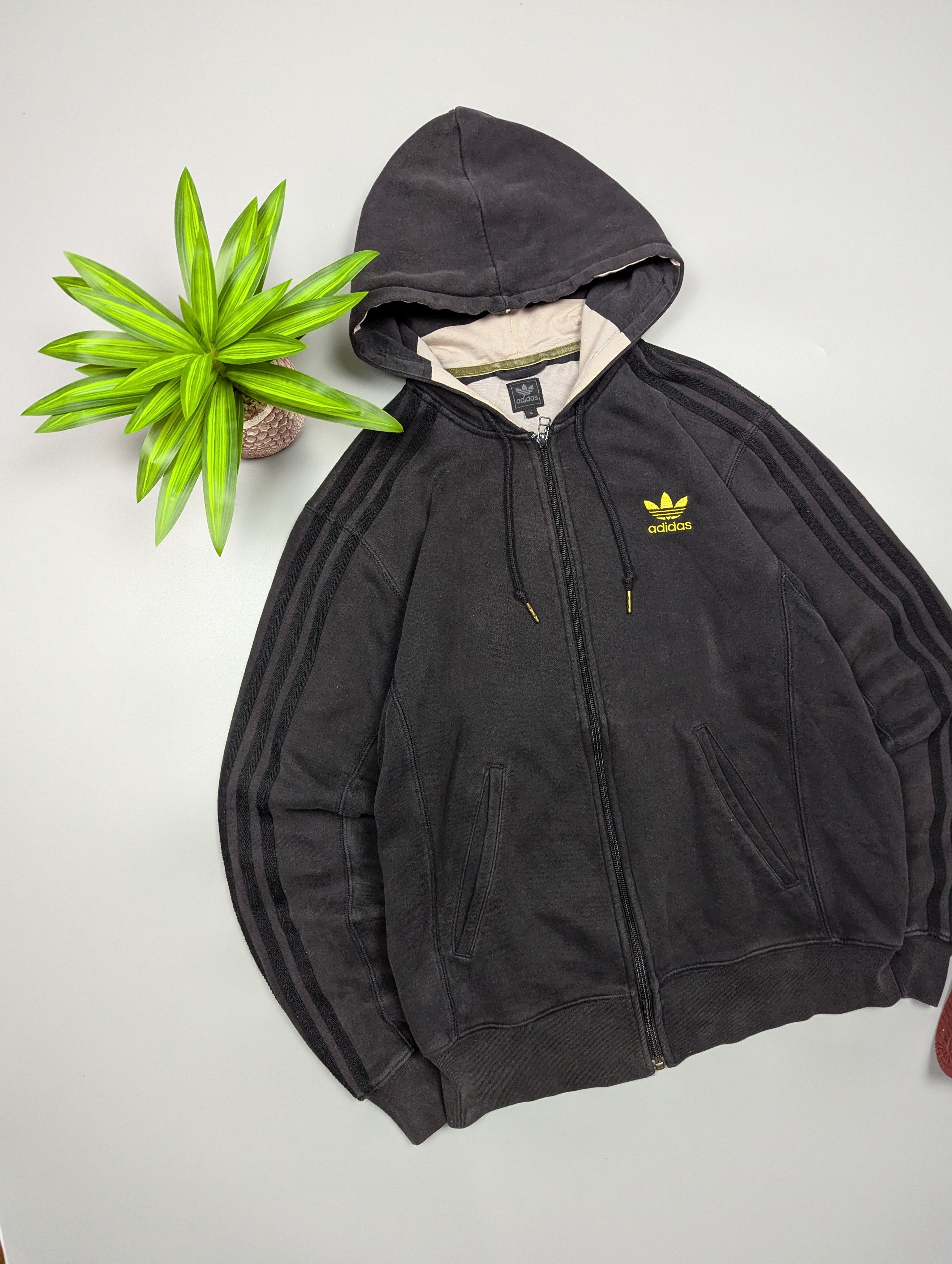 Adidas Adidas Originals Dark Grey Zip Hoodie Men’s M Size US M / EU 48-50 / 2 - 2 Thumbnail