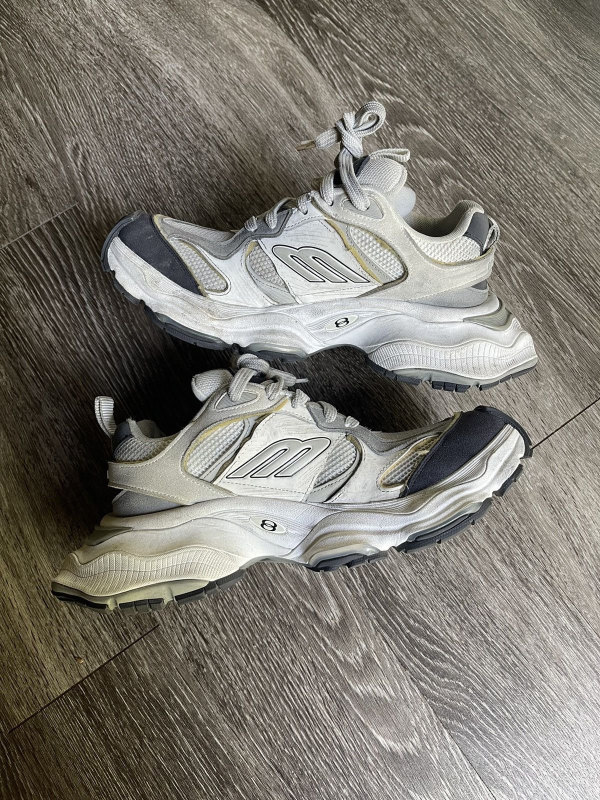 Balenciaga Balenciaga Cargo Sneaker White Grey Black Shoe Size US 9 / EU 42 - 3 Thumbnail