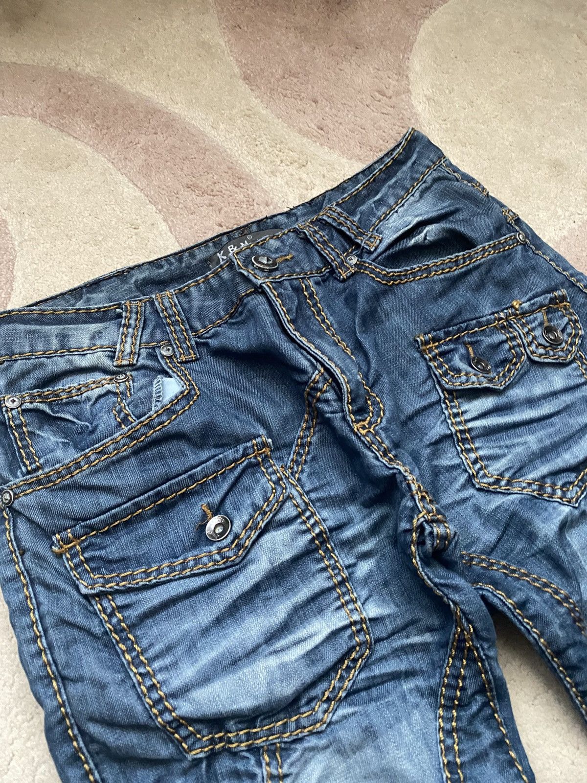 Le Grande Bleu (L.G.B.) y2k lgb JEANS Denim multi pocket japanese style Size US 32 / EU 48 - 25 Thumbnail