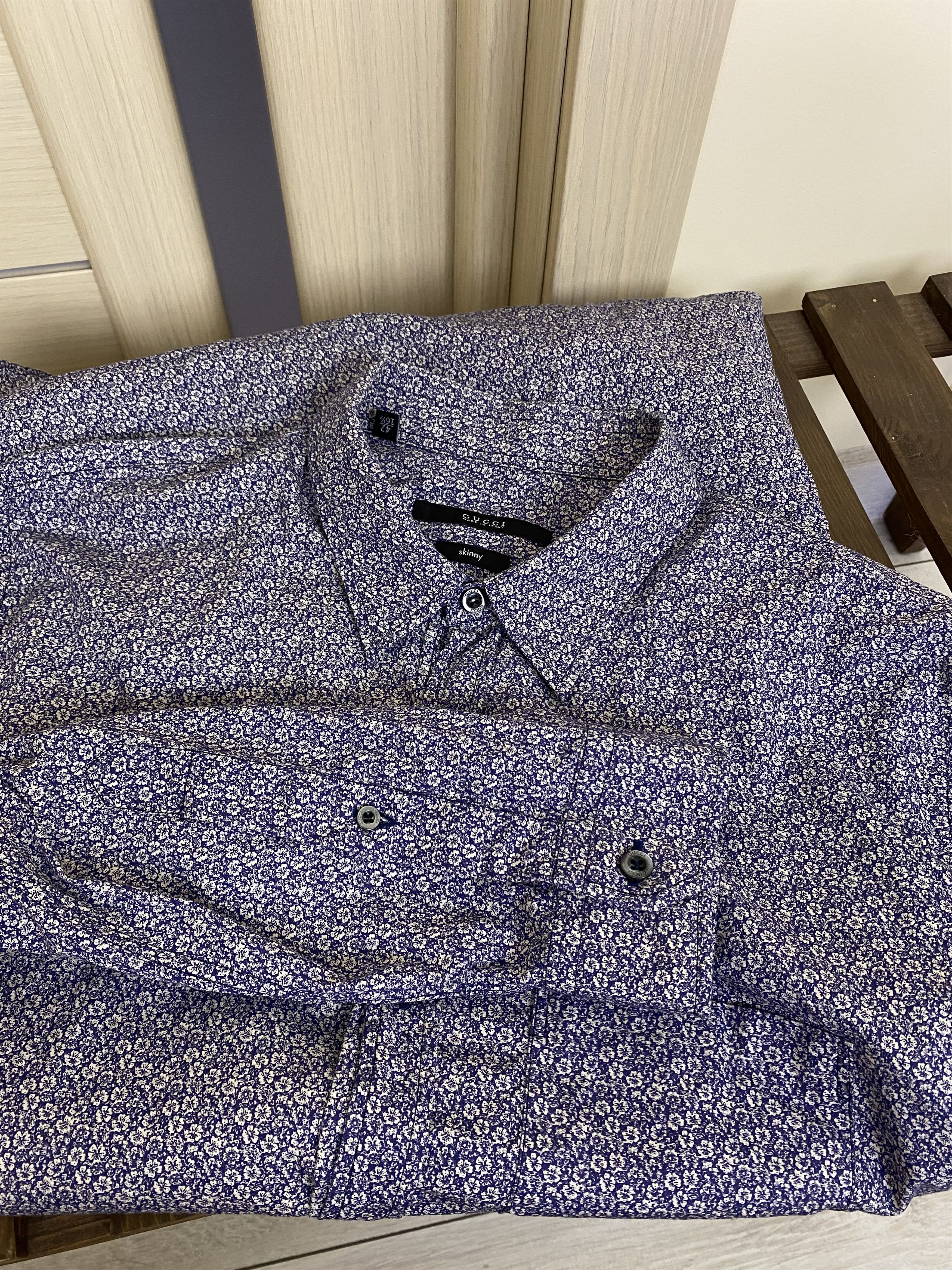 Gucci Vintage Gucci flowers print classic shirt size m Size US M / EU 48-50 / 2 - 12 Thumbnail