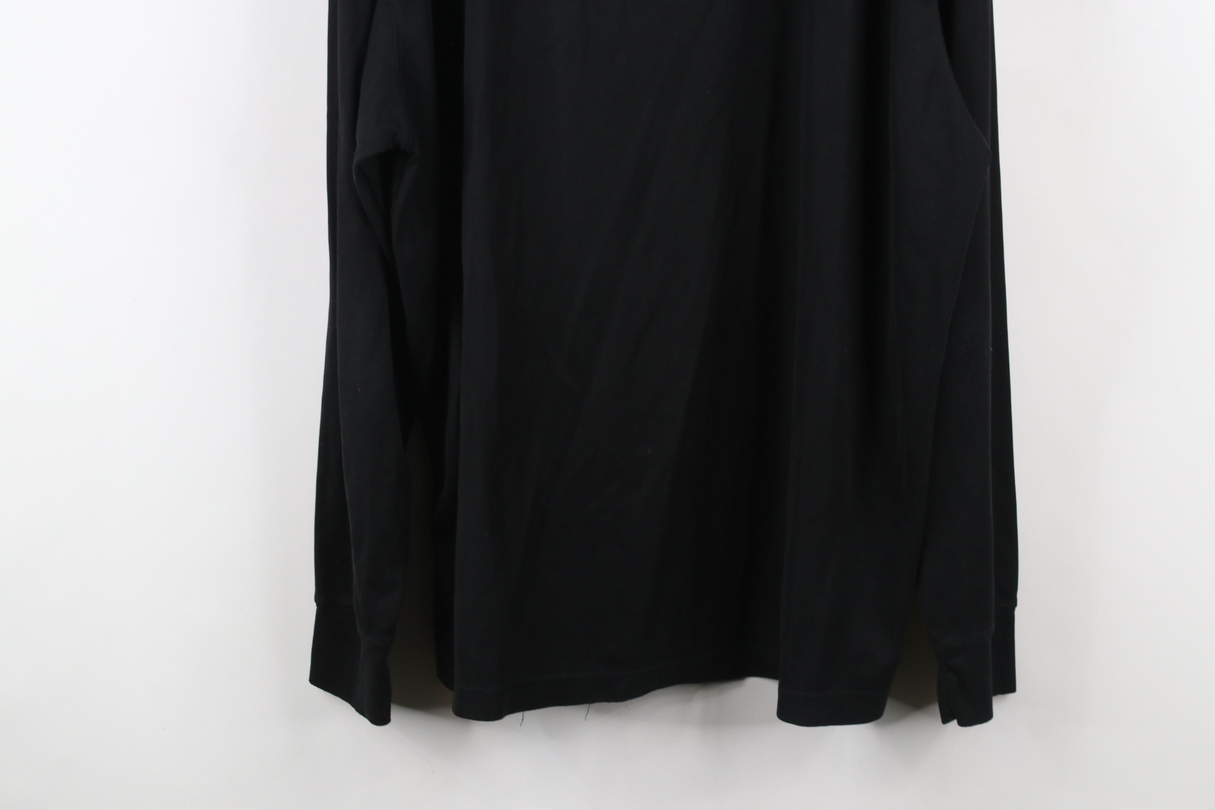 Vintage Vintage 90s Streetwear Blank Thermal Knit Mock Neck T-Shirt Size US XL / EU 56 / 4 - 13 Thumbnail