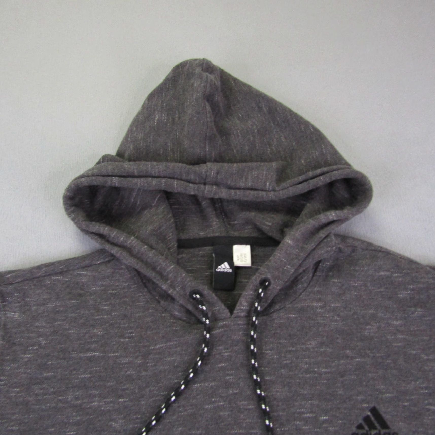 Adidas ADIDAS Hoodie Mens Medium Gray Pullover Sweatshirt Gym Sports Warmup Size US M / EU 48-50 / 2 - 2 Thumbnail