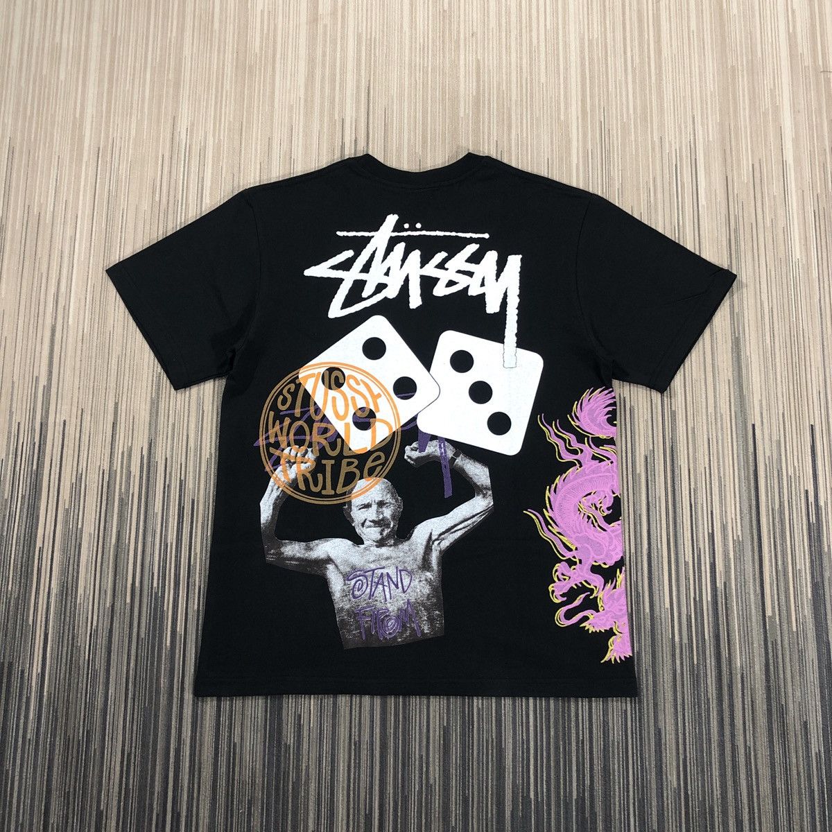 image of Stussy Strike Tee in Black, Men's (Size XL)