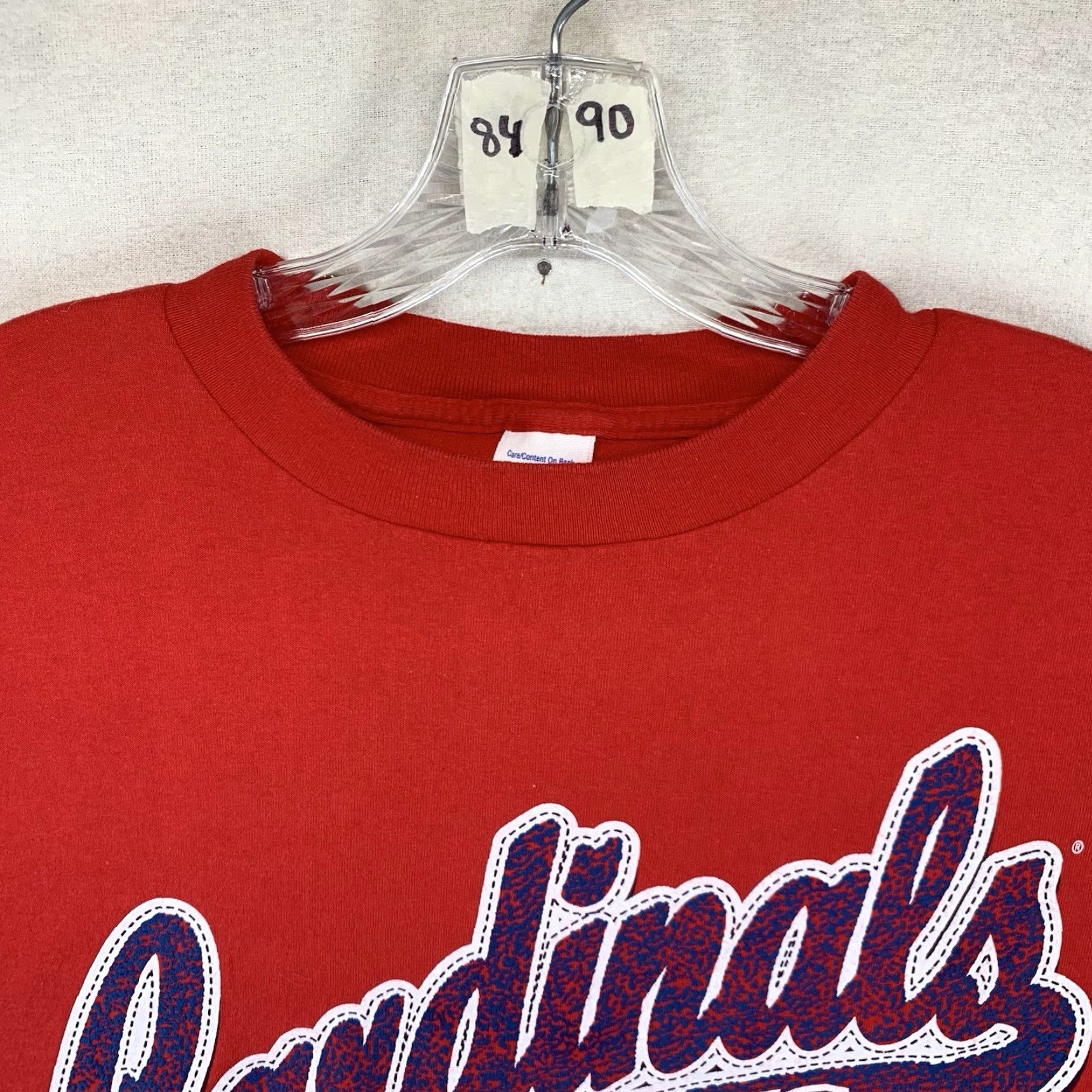 Logo Athletic VINTAGE St Louis Cardinals T-Shirt 2XL Mens MLB Baseball Textured Graphic 90s Retro Sports Size US XXL / EU 58 / 5 - 5 Thumbnail