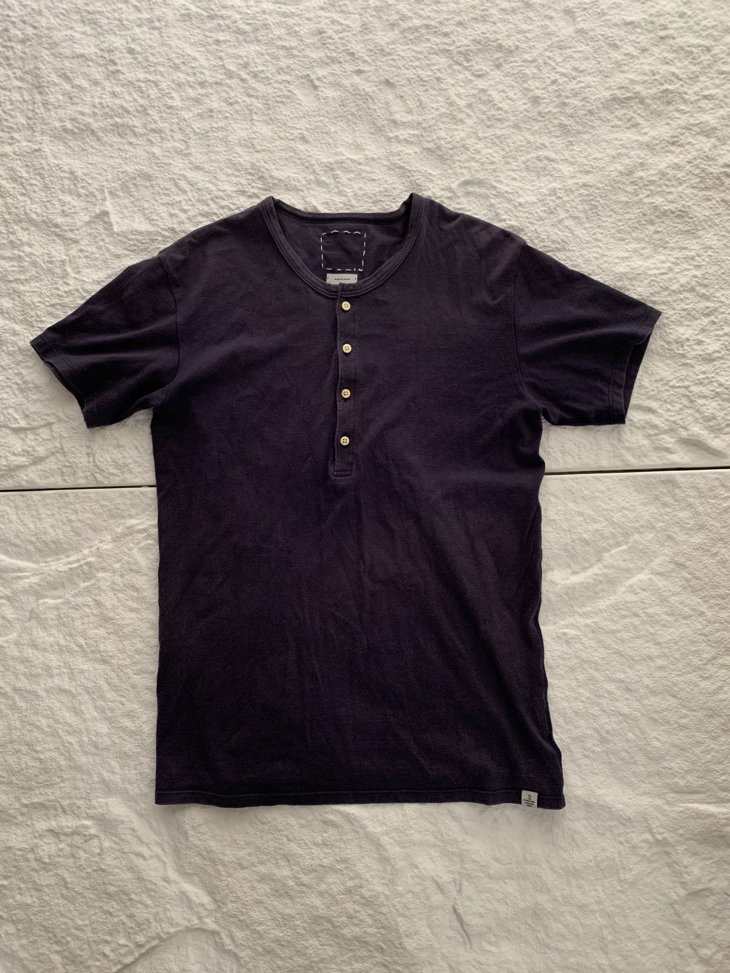 Visvim visvim Indigo Henley Short Sleeve Size S / US 4 / IT 40 - 1 Thumbnail