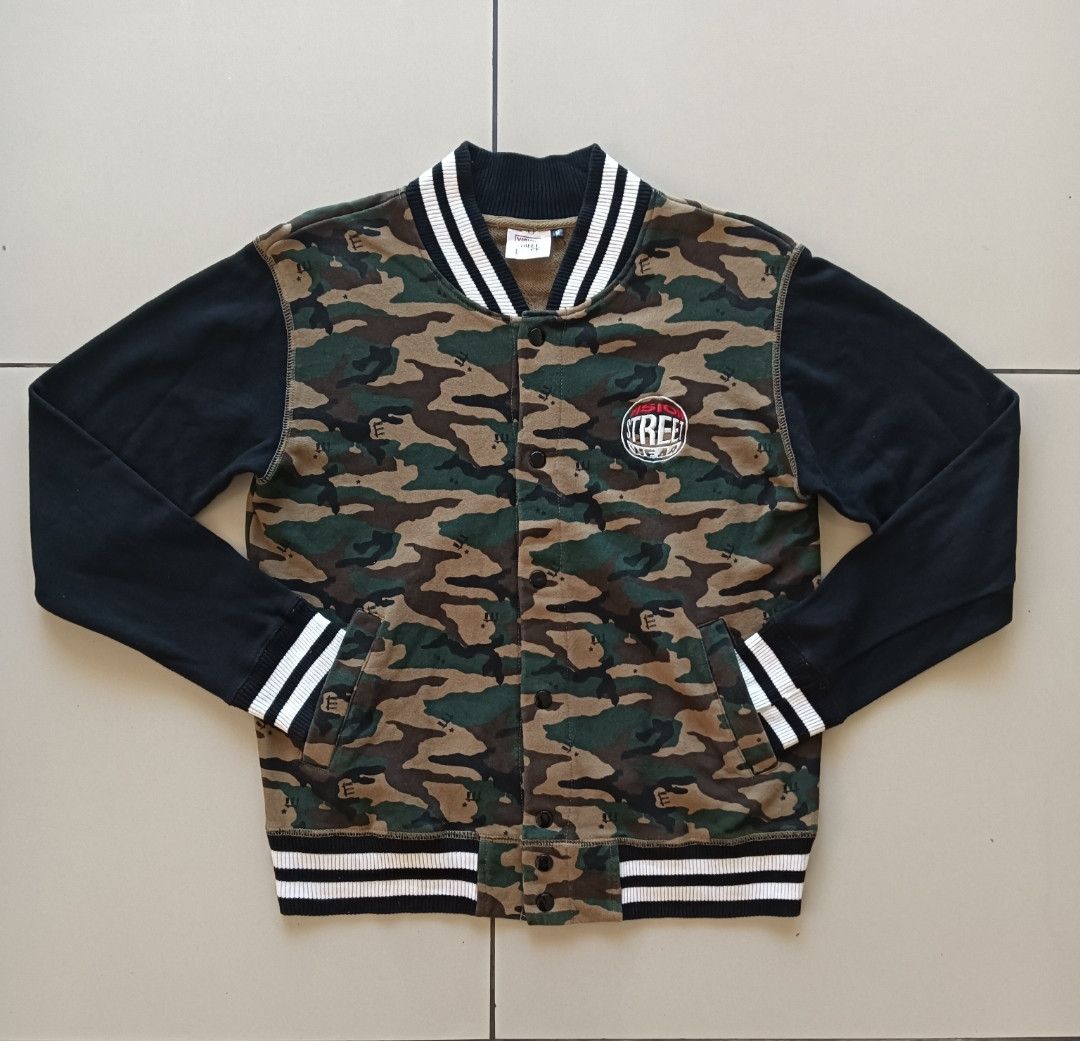 Japanese Brand VARSITY JACKET VISION STREET WEAR STYLE CAMO Size US M / EU 48-50 / 2 - 2 Thumbnail