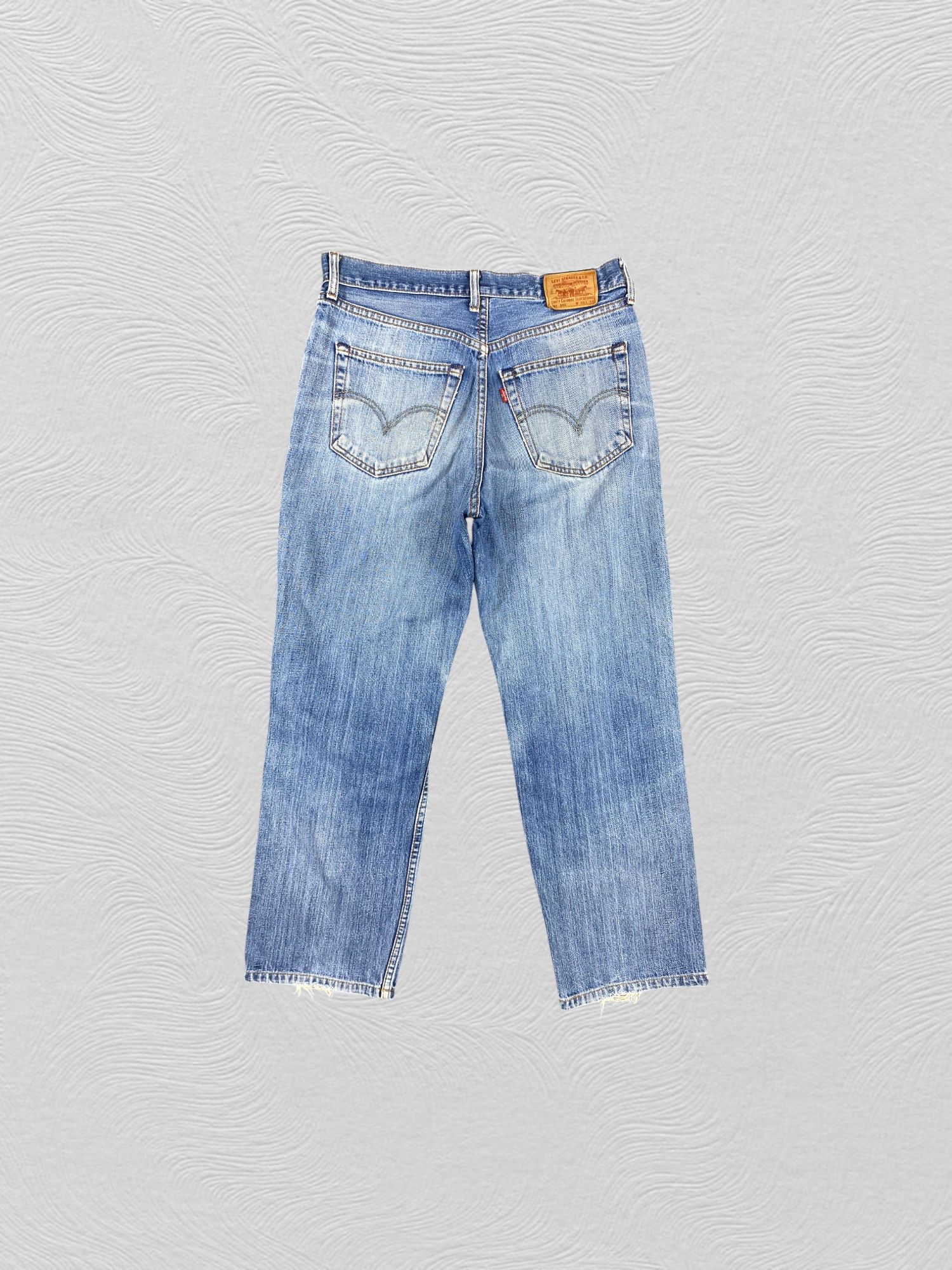 Levi's Distressed Blue Vintage Levi's 502 31x27 Denim -SJ069 Size US 31 - 2 Thumbnail