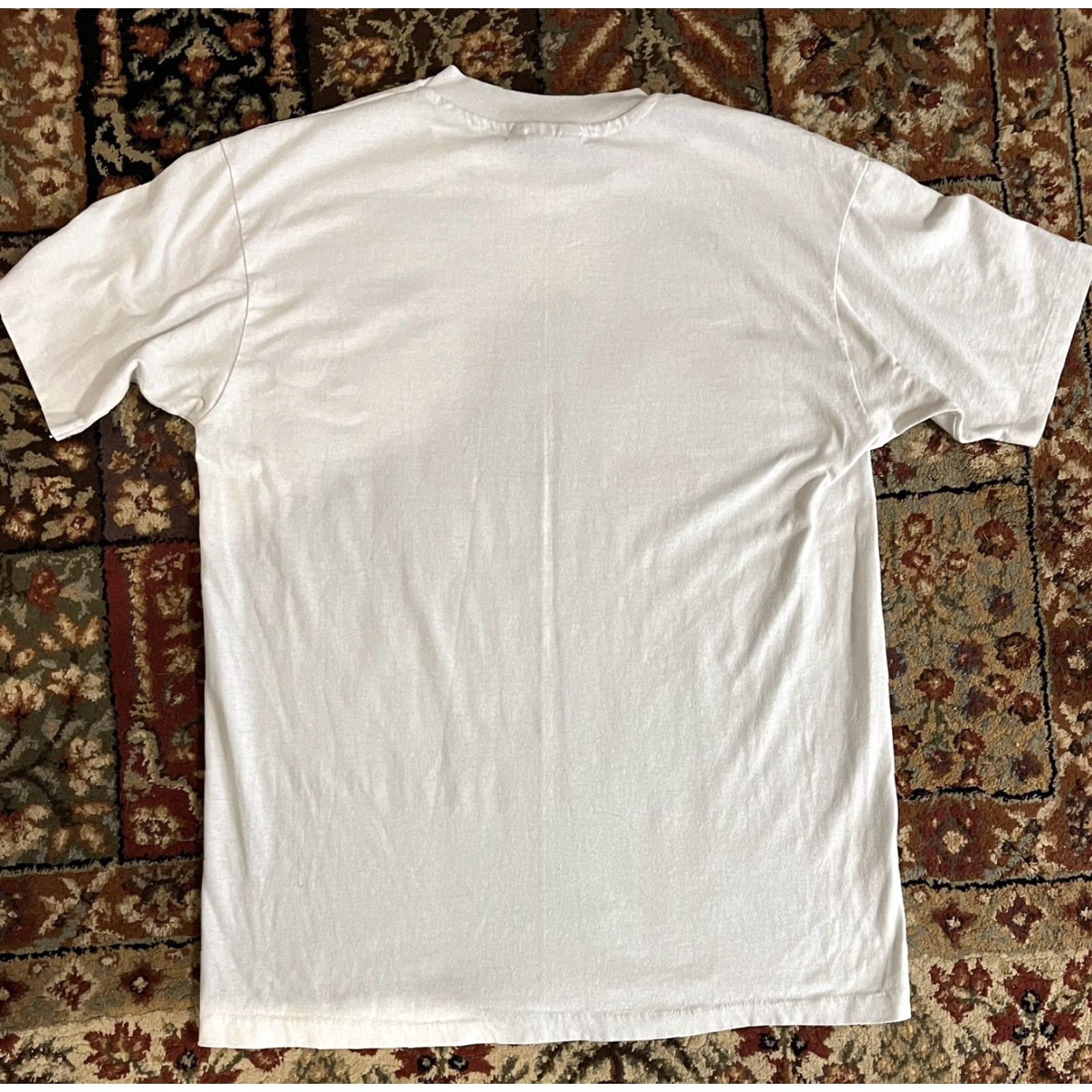 Hanes VINTAGE Hanes T-Shirt Men Single Stitch Crew Neck White L Beach Kravis Center Palm Beach FL Size US L / EU 52-54 / 3 - 2 Thumbnail
