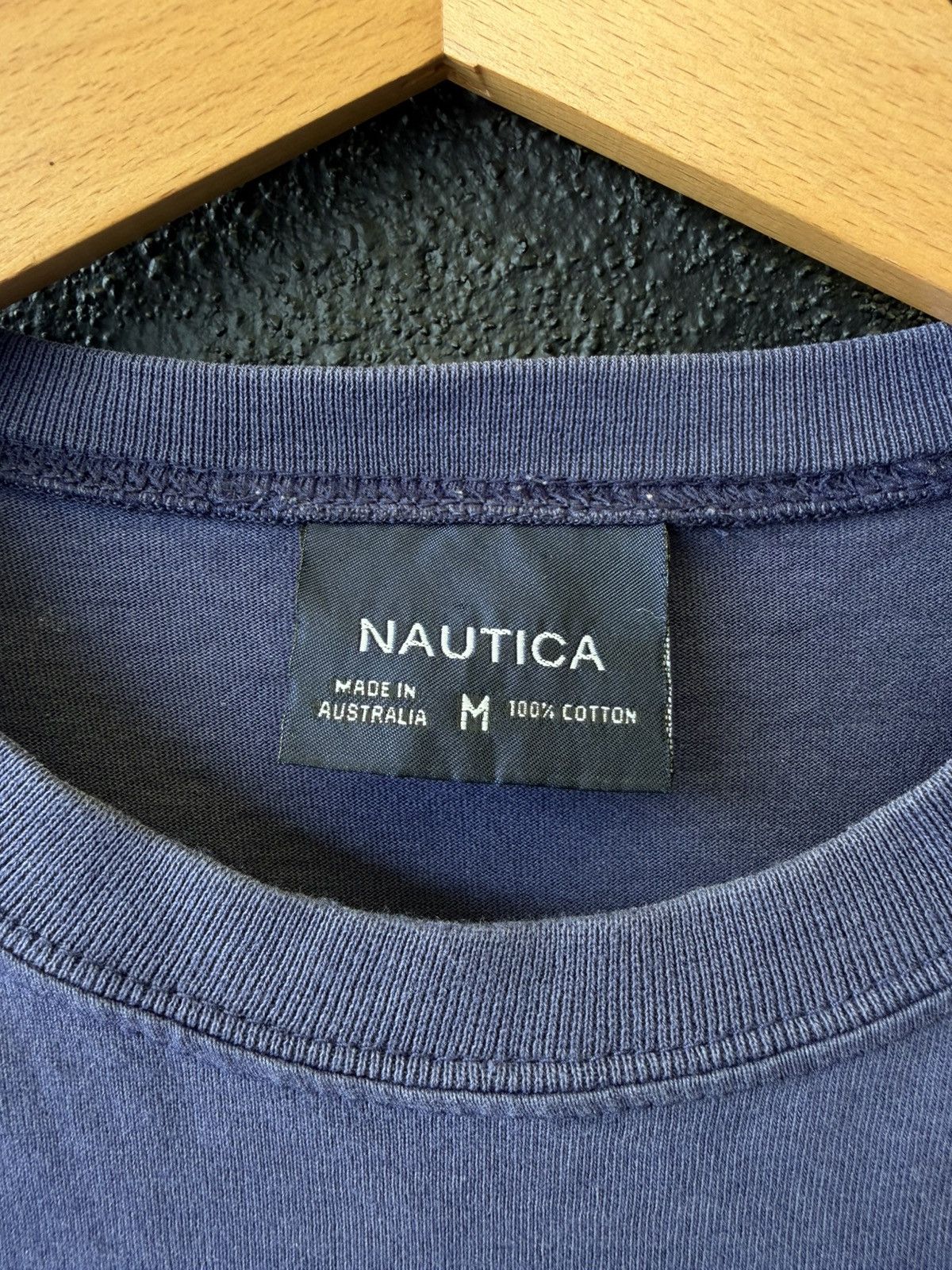 Diamond Supply Co. × Nautica Vintage 90s Nautica Spell Out Big Logo T-Shirt Blue Men's L Size US L / EU 52-54 / 3 - 4 Thumbnail