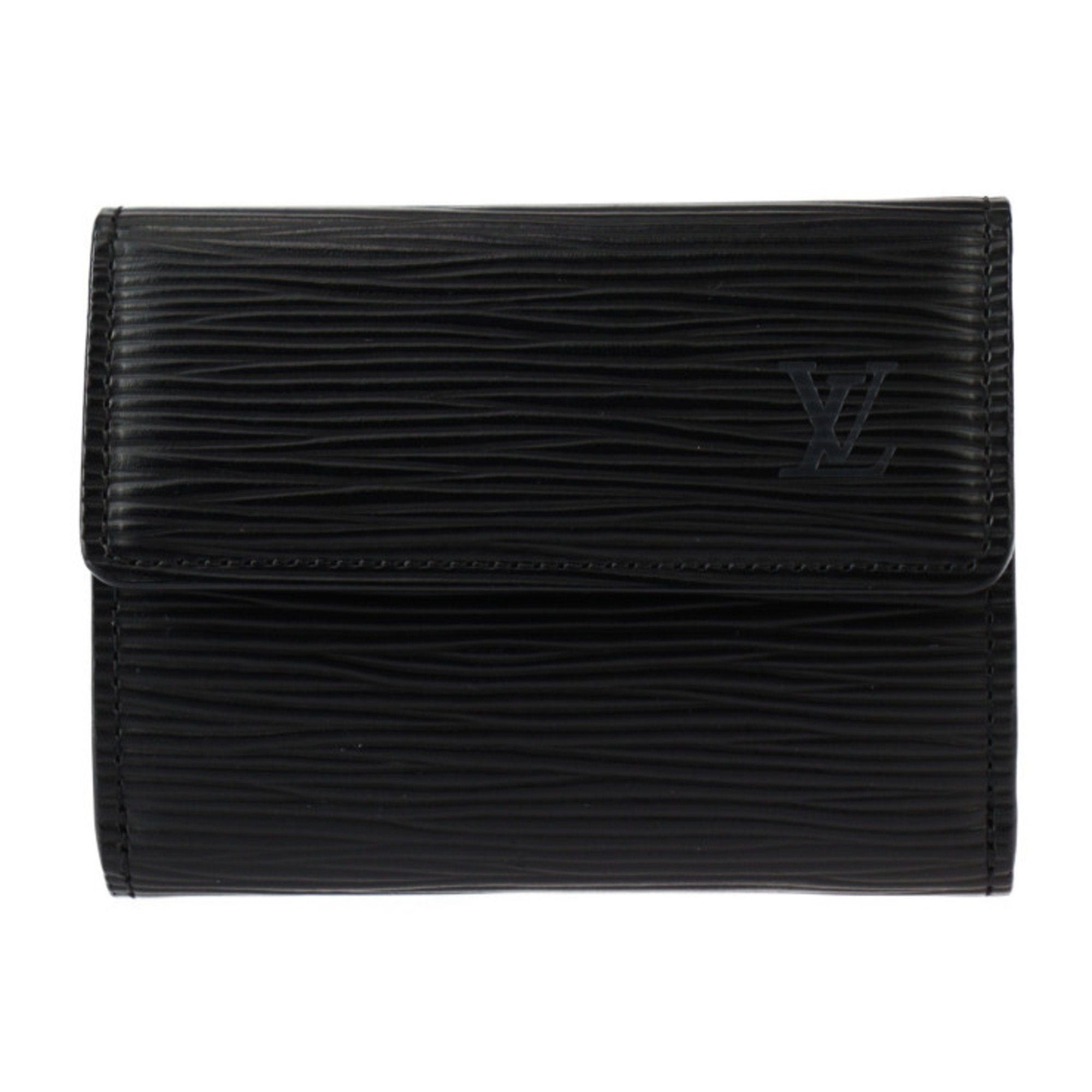 image of Louis Vuitton Ludlow Bi-Fold Wallet M63302 Epi Leather Noir Black W Coin Purse Card Case Business H