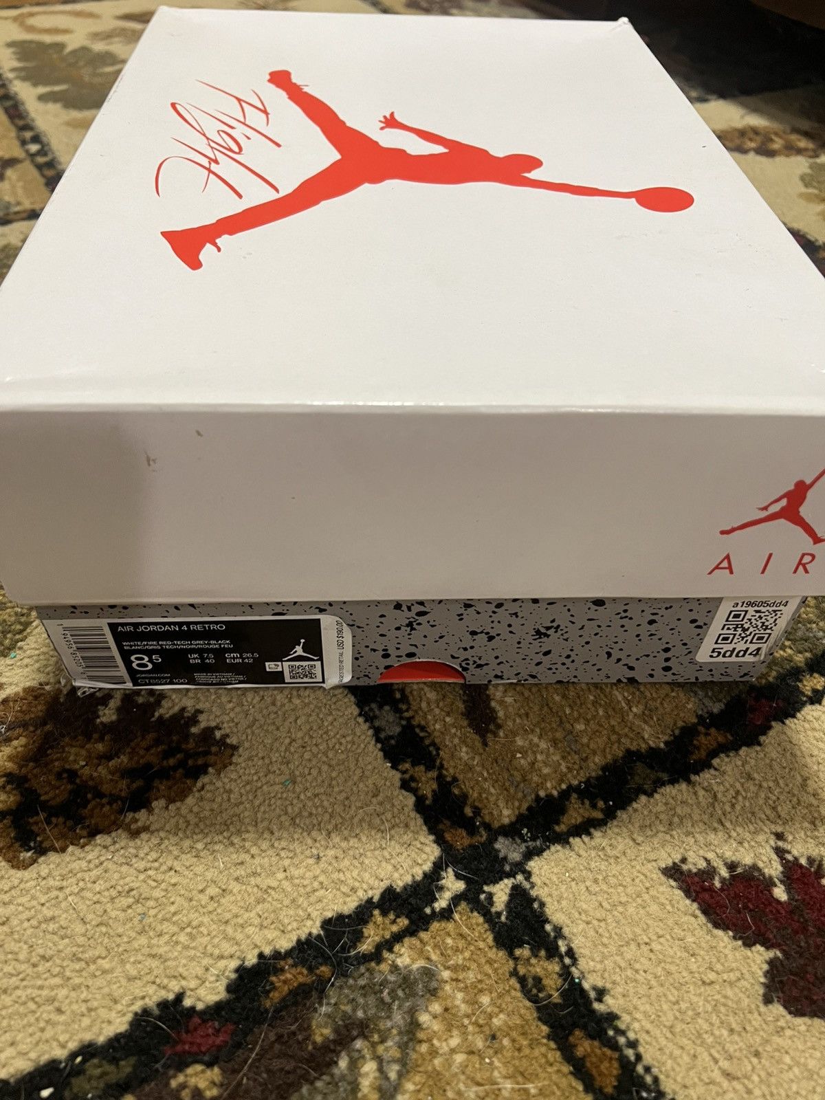 Jordan Brand Jordan 4 Retro White Oreo CT8527 100 Size US 8.5 / EU 41-42 - 8 Thumbnail