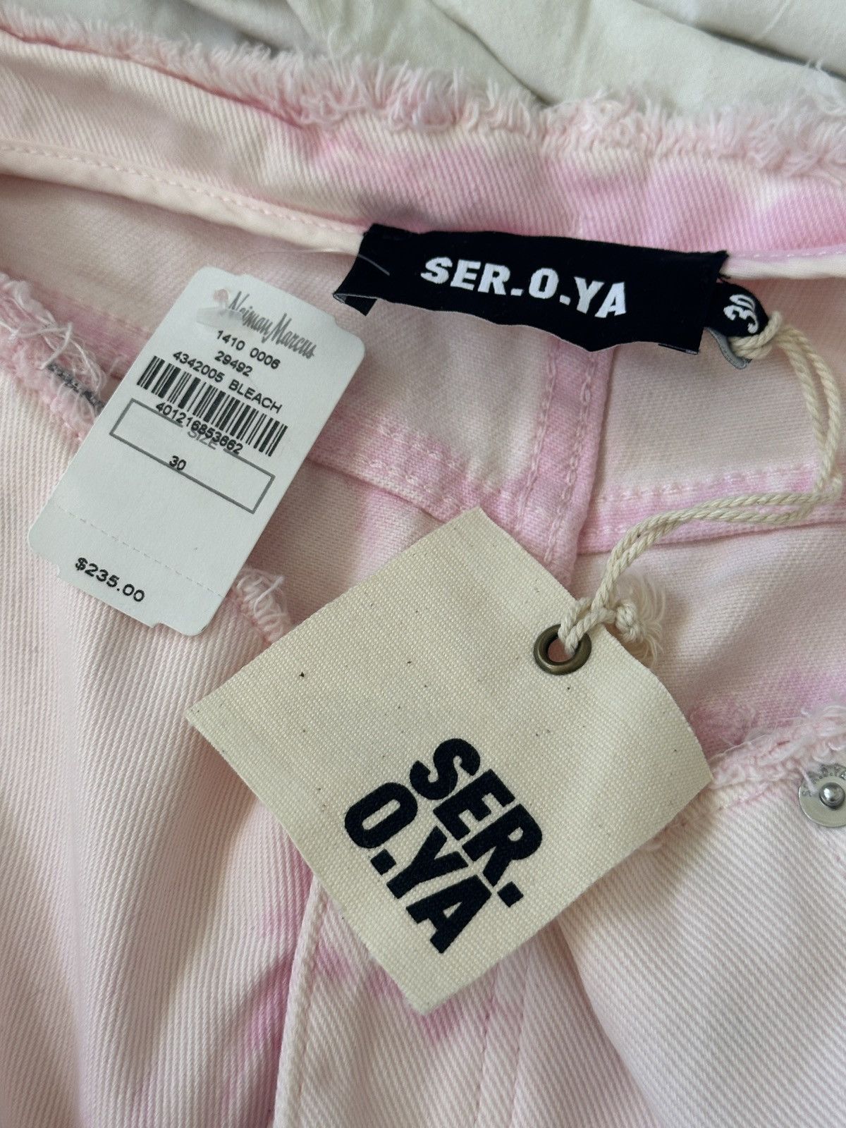 SER.O.YA Low Rise Distressed Slit Flair Jeans Size 34" / US 12 / IT 48 - 8 Thumbnail
