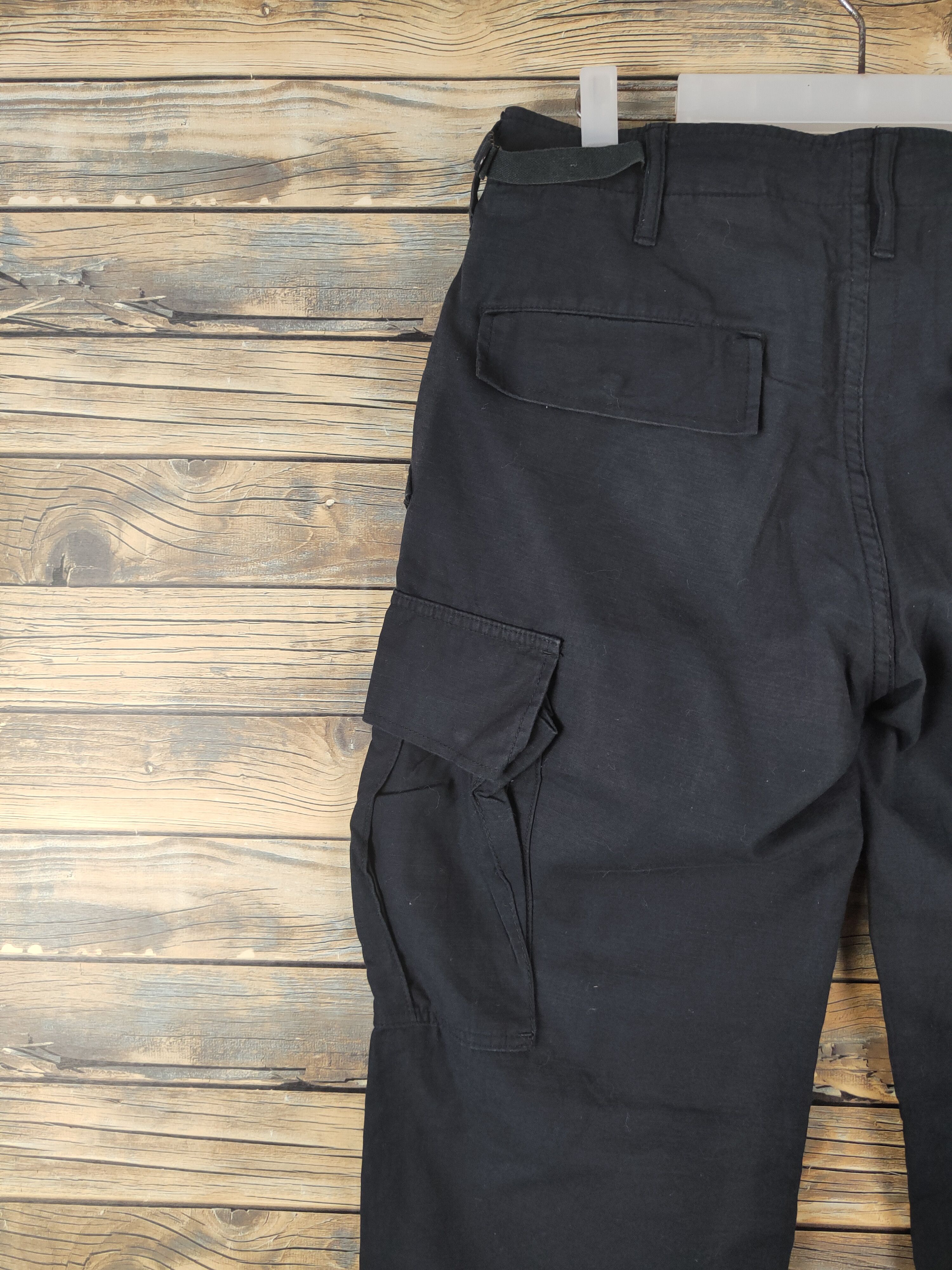 Japanese Brand DL B.Smith Black Multipocket Tactical Cargo Pants #1651 Size US 31 - 8 Thumbnail