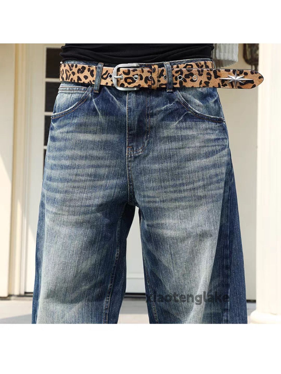Vintage Custom washed faded punk grunge loose baggy hiphop jeans Size US 36 / EU 52 - 7 Thumbnail
